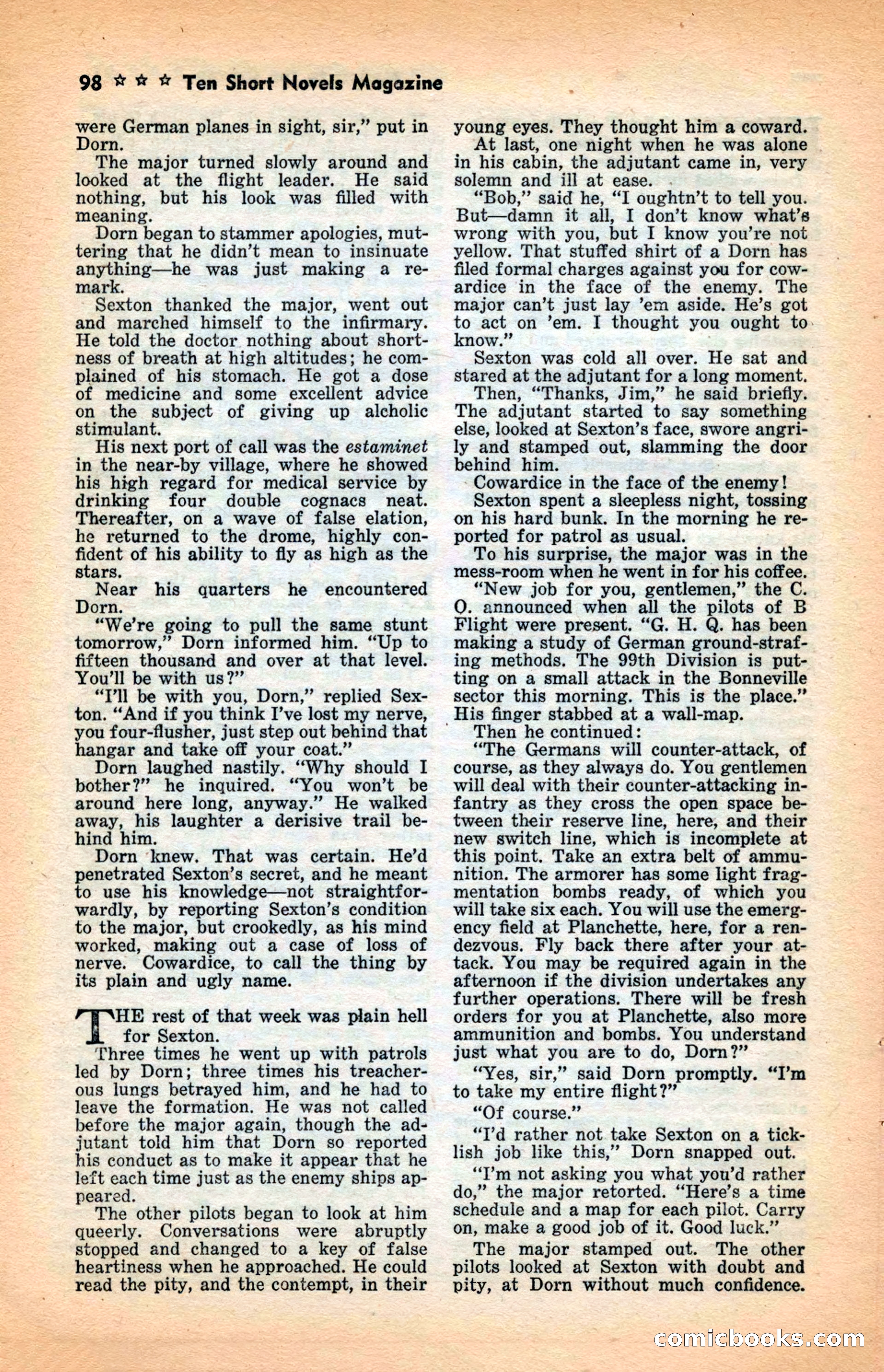 10 Short Novels Magazine — page 100: Pulp Fiction, 1938