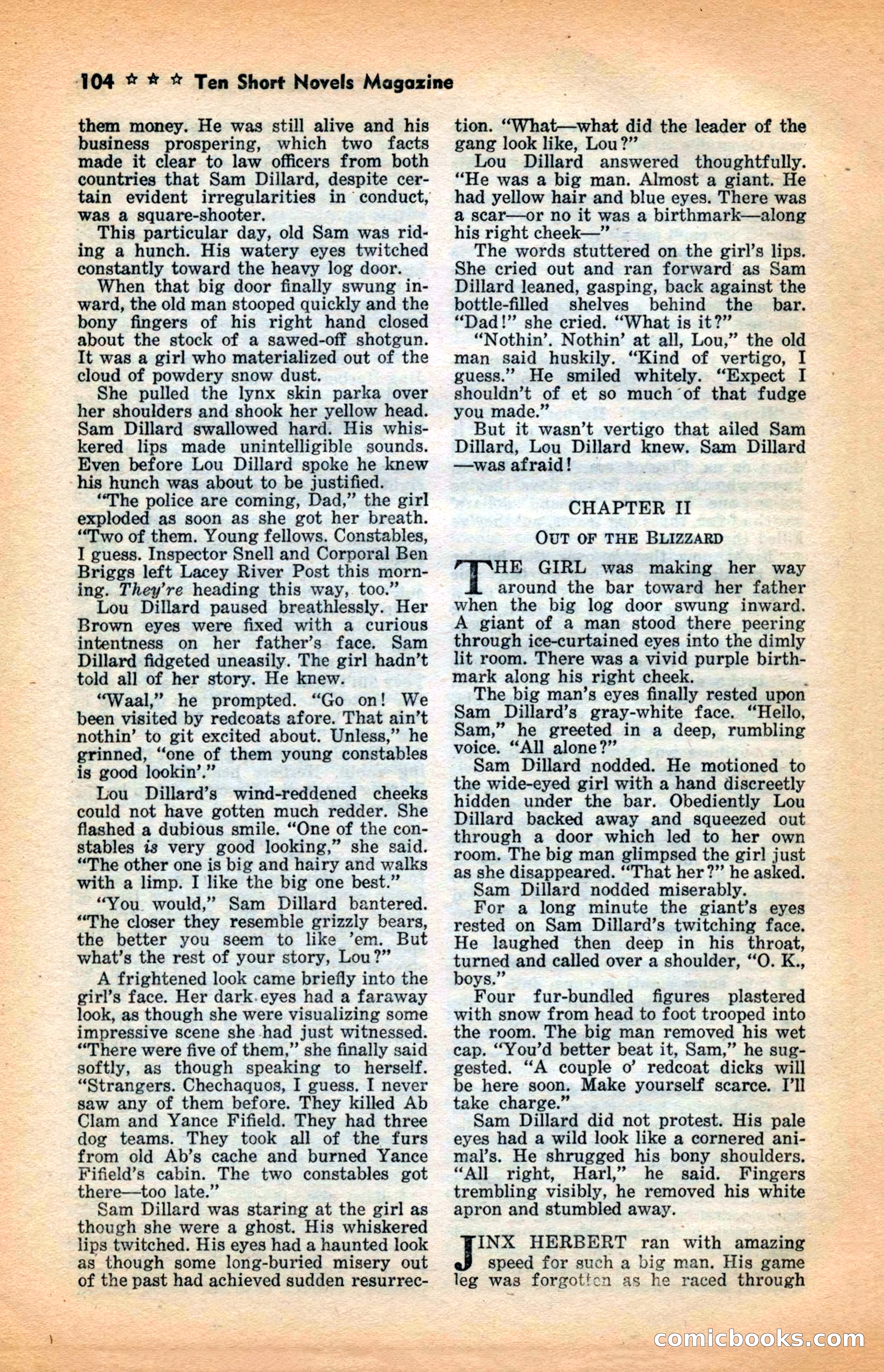 10 Short Novels Magazine — page 106: Pulp Fiction, 1938