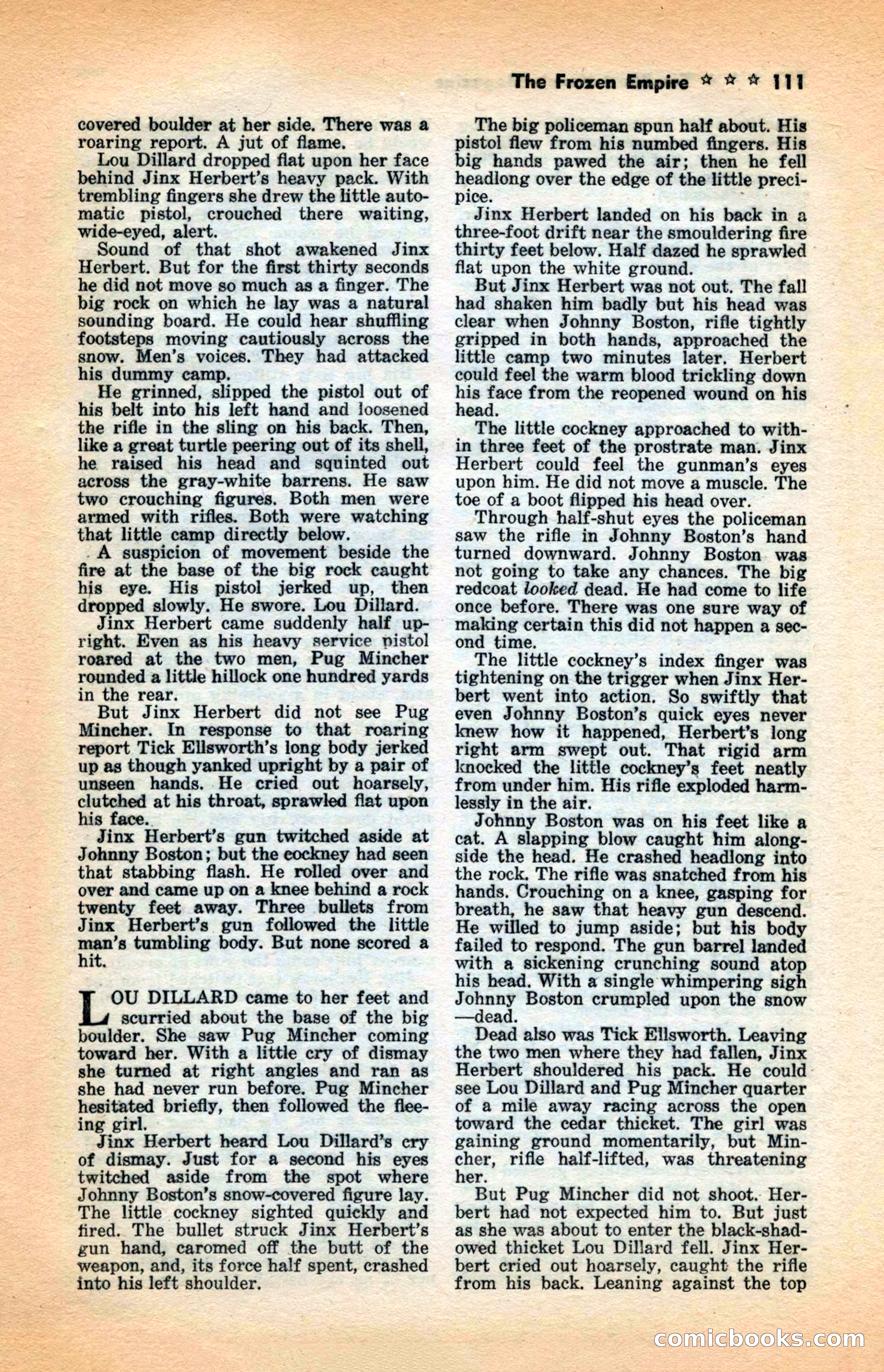 10 Short Novels Magazine — page 113: Pulp Fiction, 1938