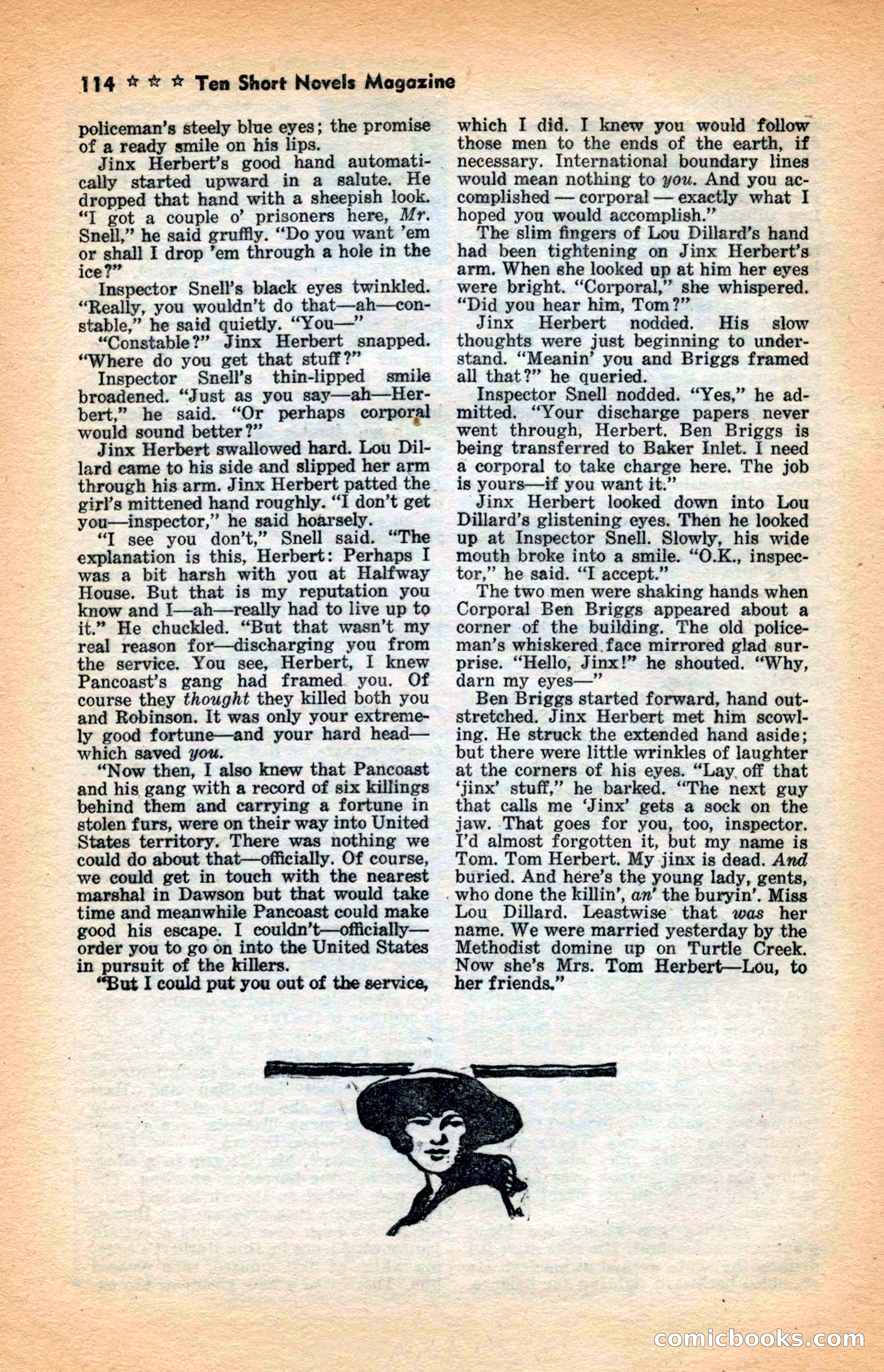 10 Short Novels Magazine — page 116: Pulp Fiction, 1938