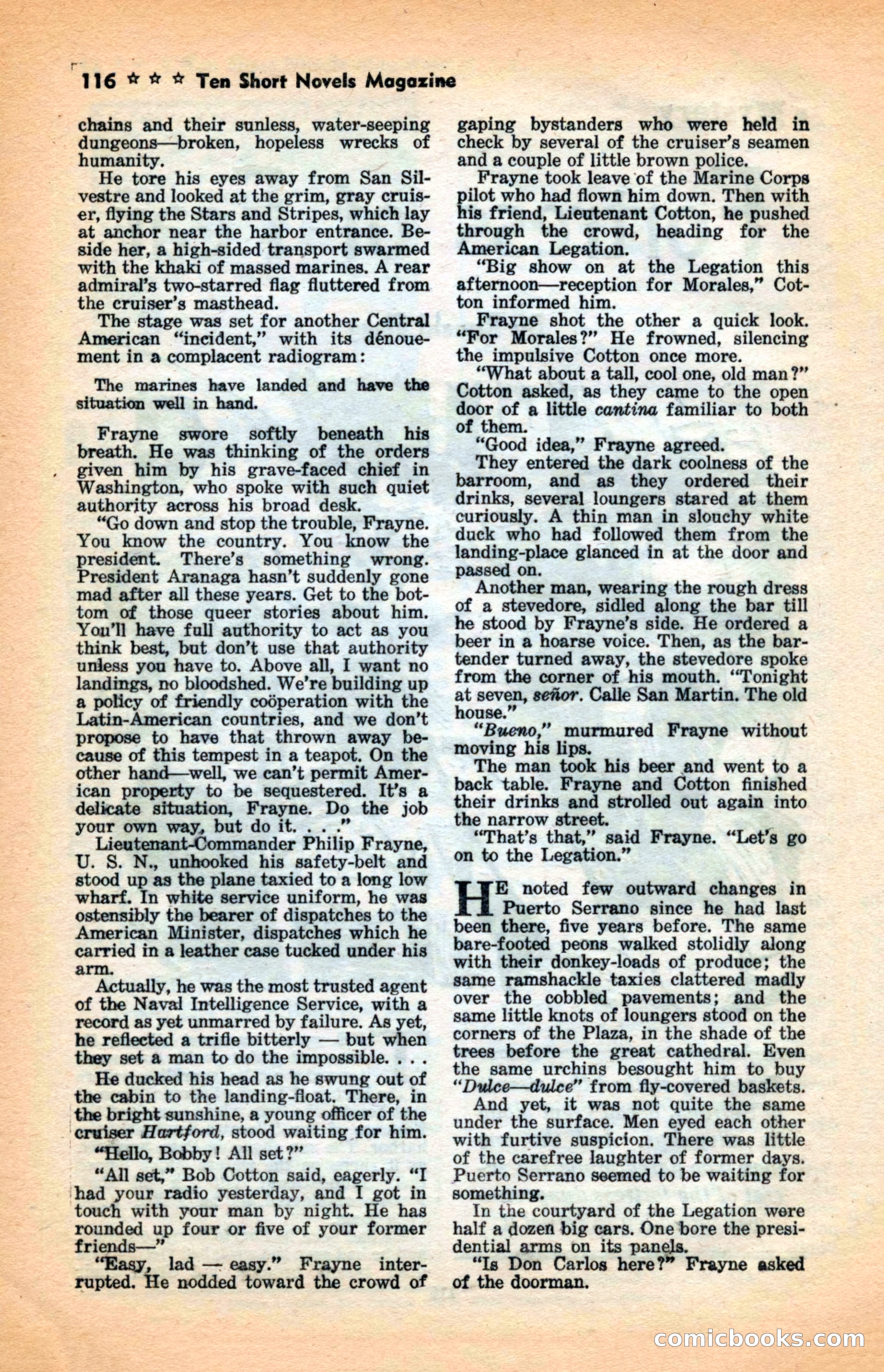 10 Short Novels Magazine — page 118: Pulp Fiction, 1938