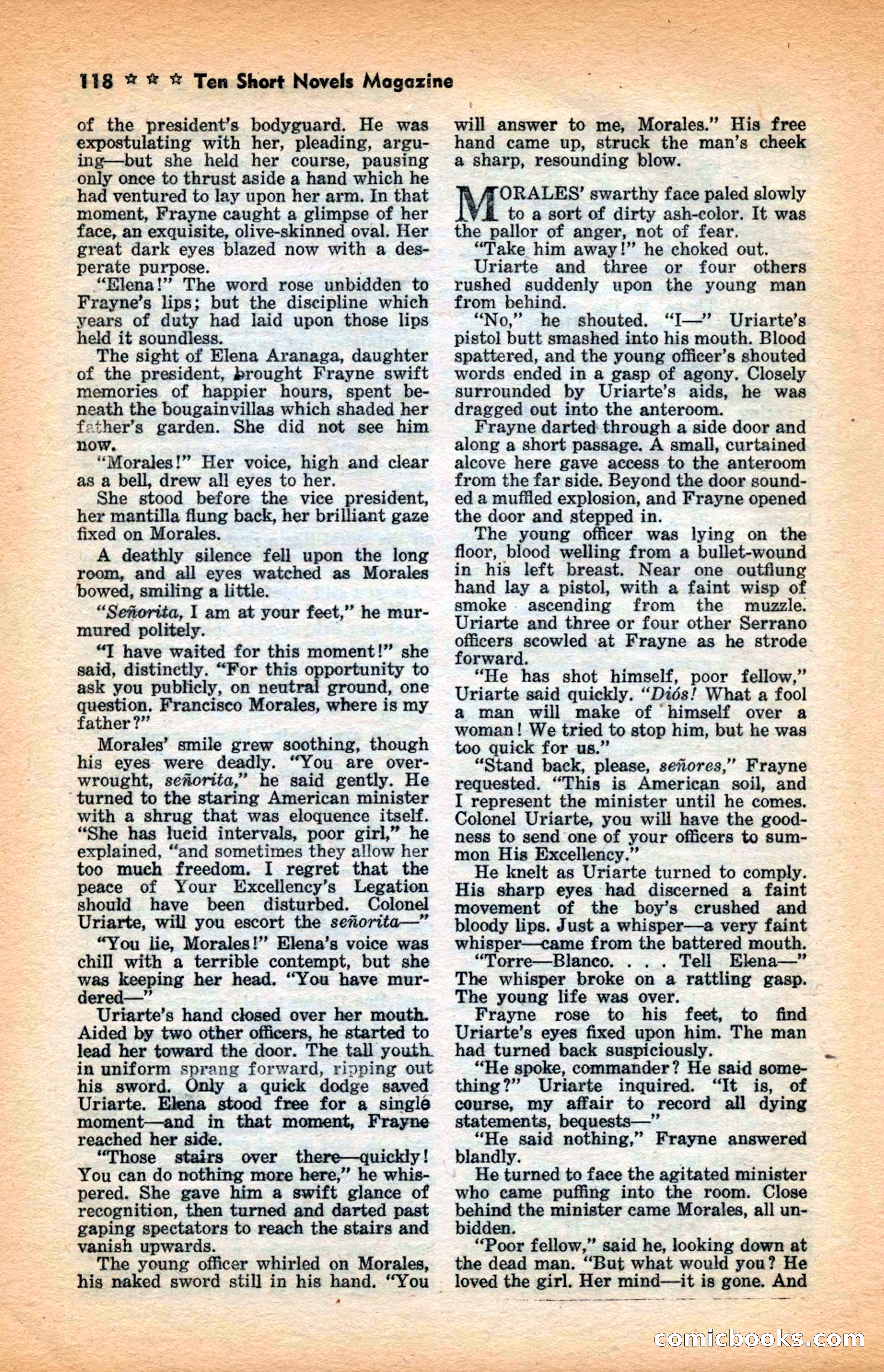10 Short Novels Magazine — page 120: Pulp Fiction, 1938
