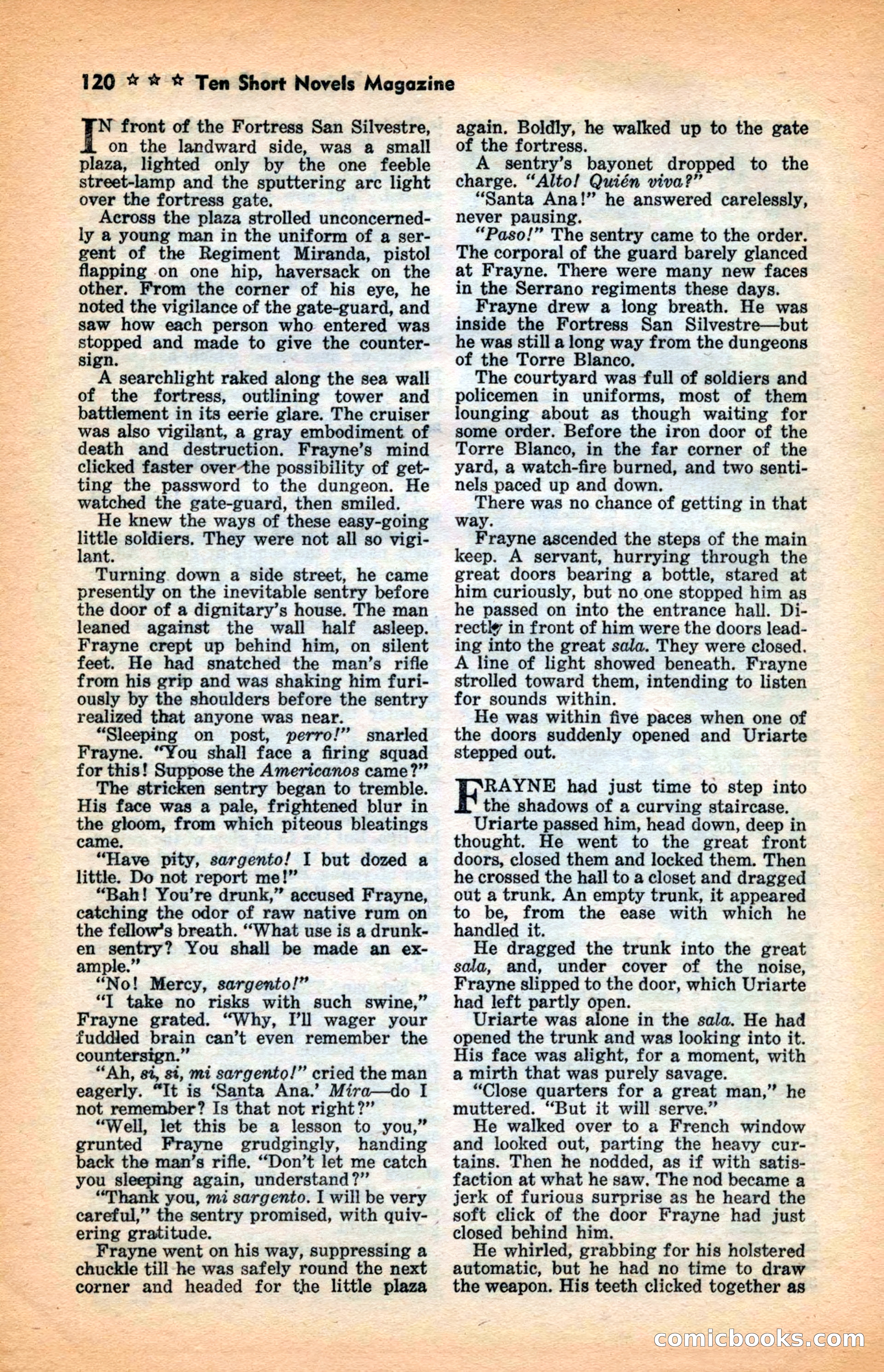 10 Short Novels Magazine — page 122: Pulp Fiction, 1938