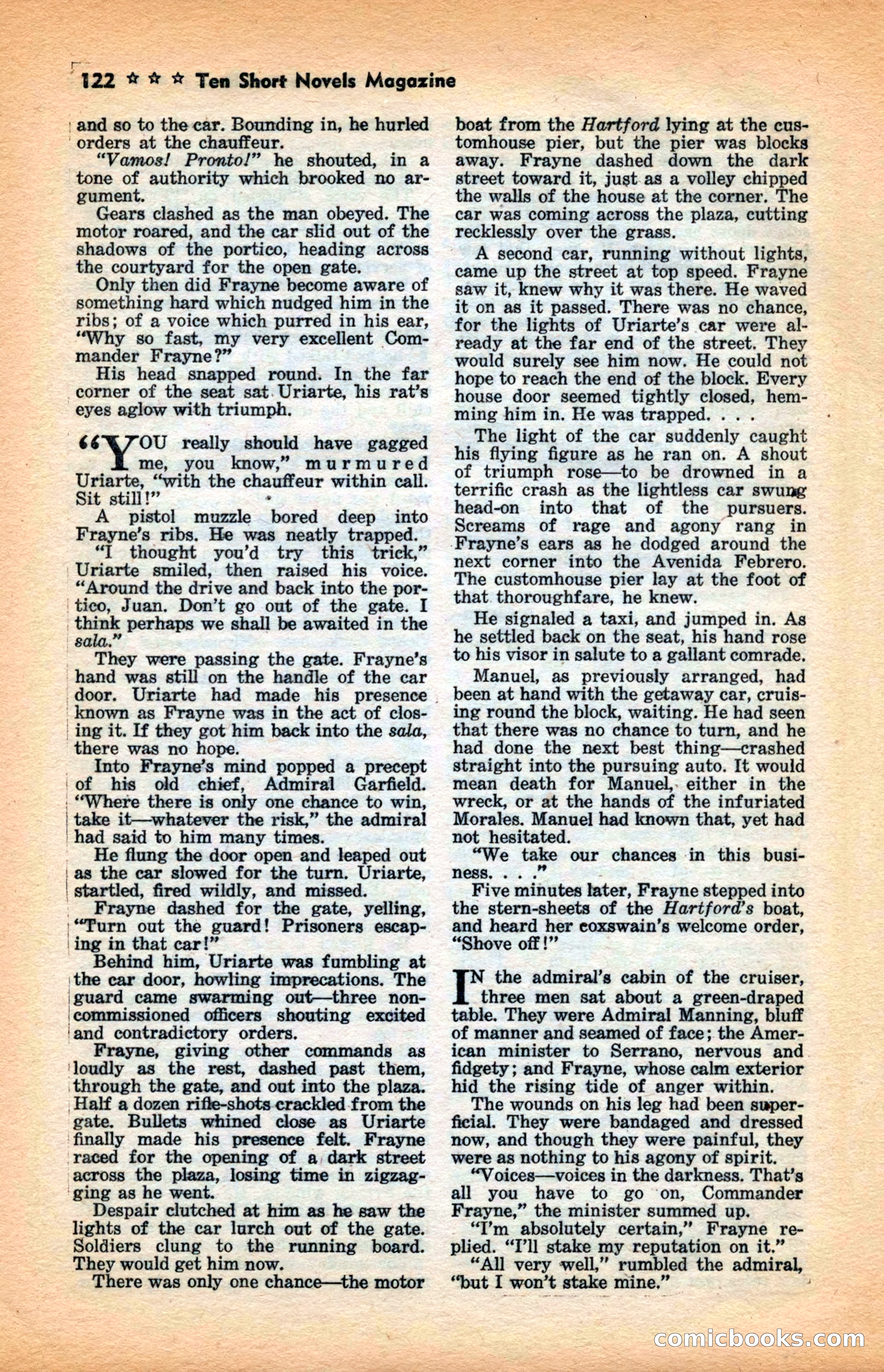 10 Short Novels Magazine — page 124: Pulp Fiction, 1938