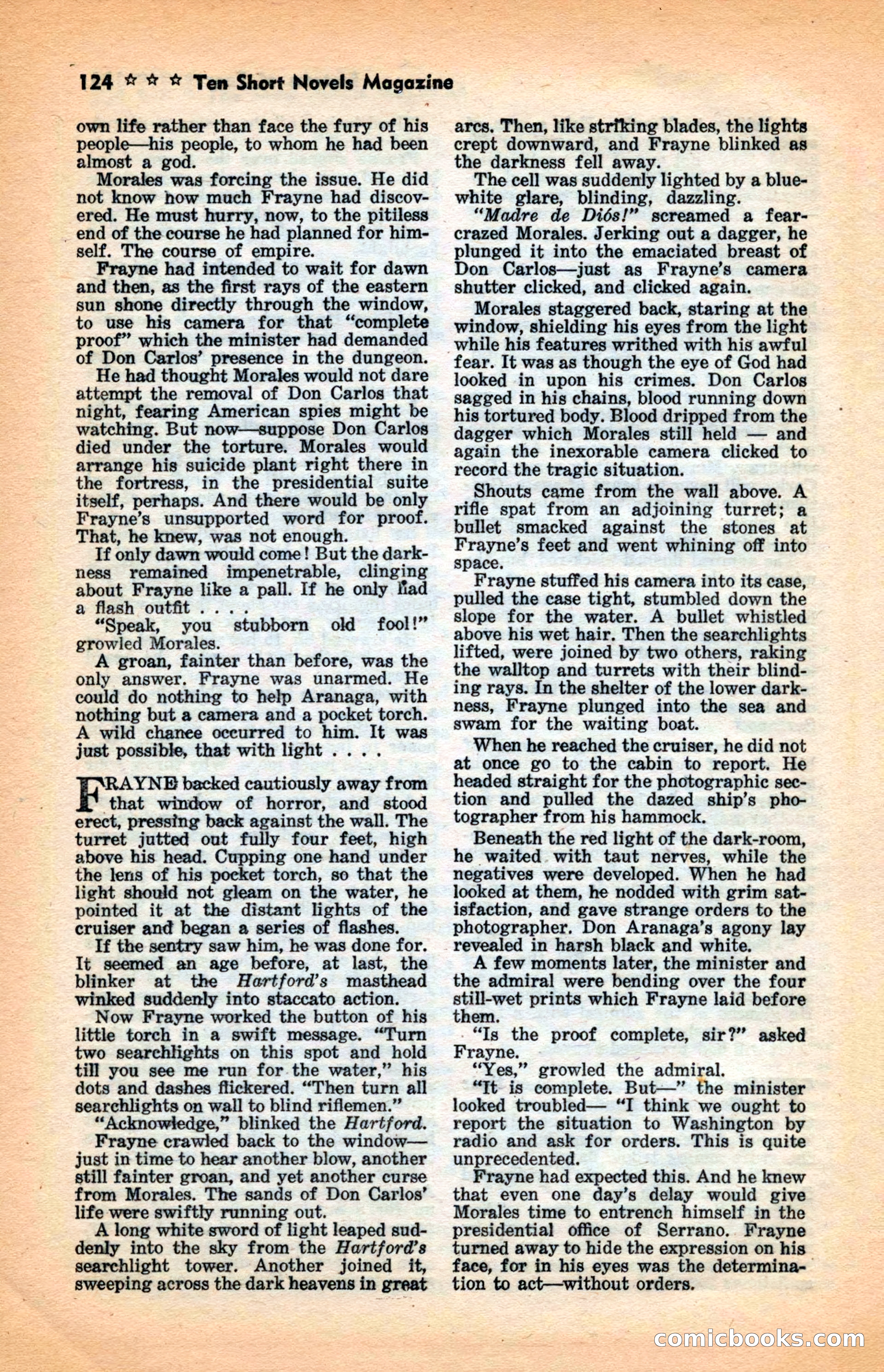 10 Short Novels Magazine — page 126: Pulp Fiction, 1938