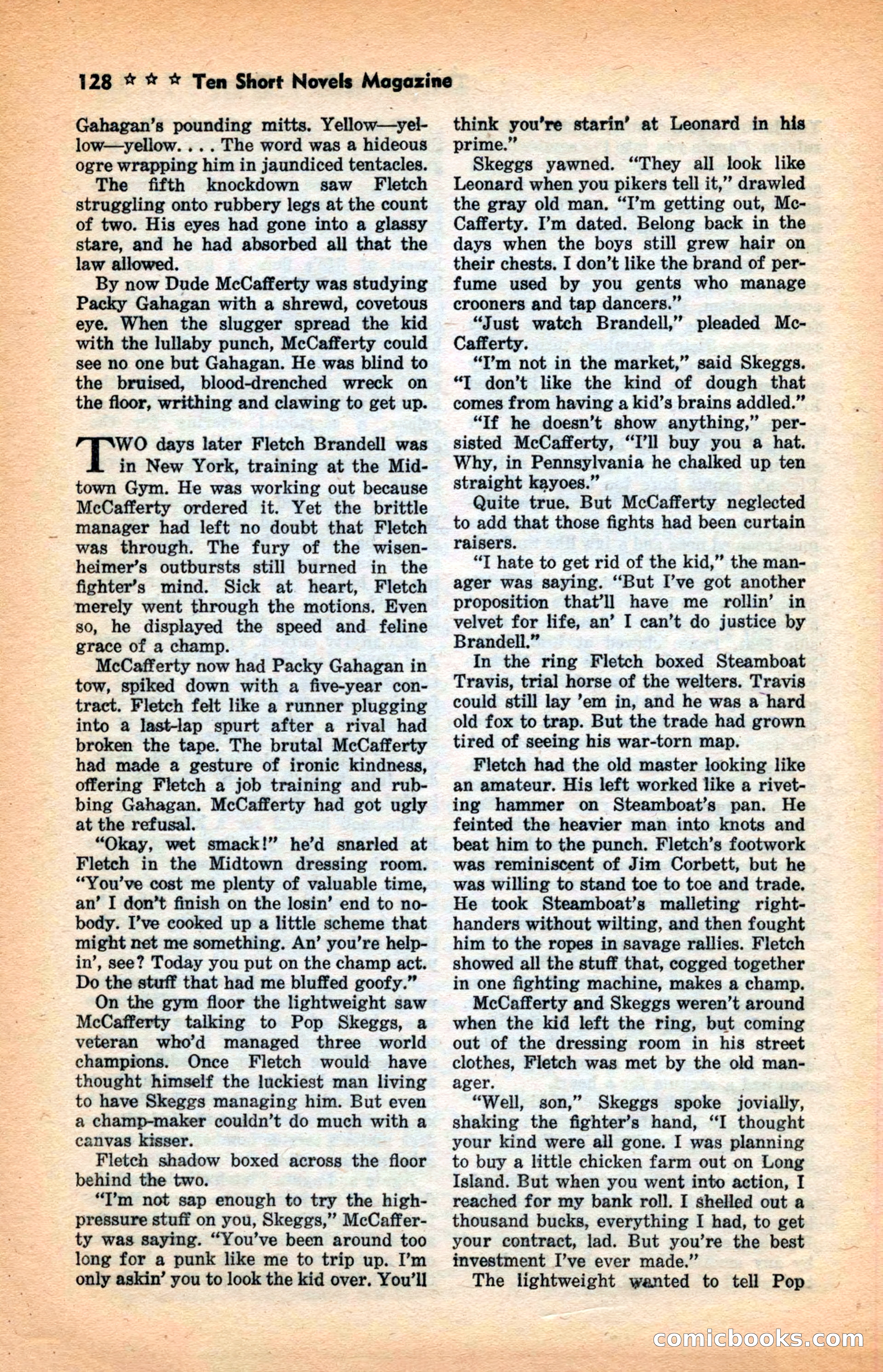10 Short Novels Magazine — page 130: Pulp Fiction, 1938