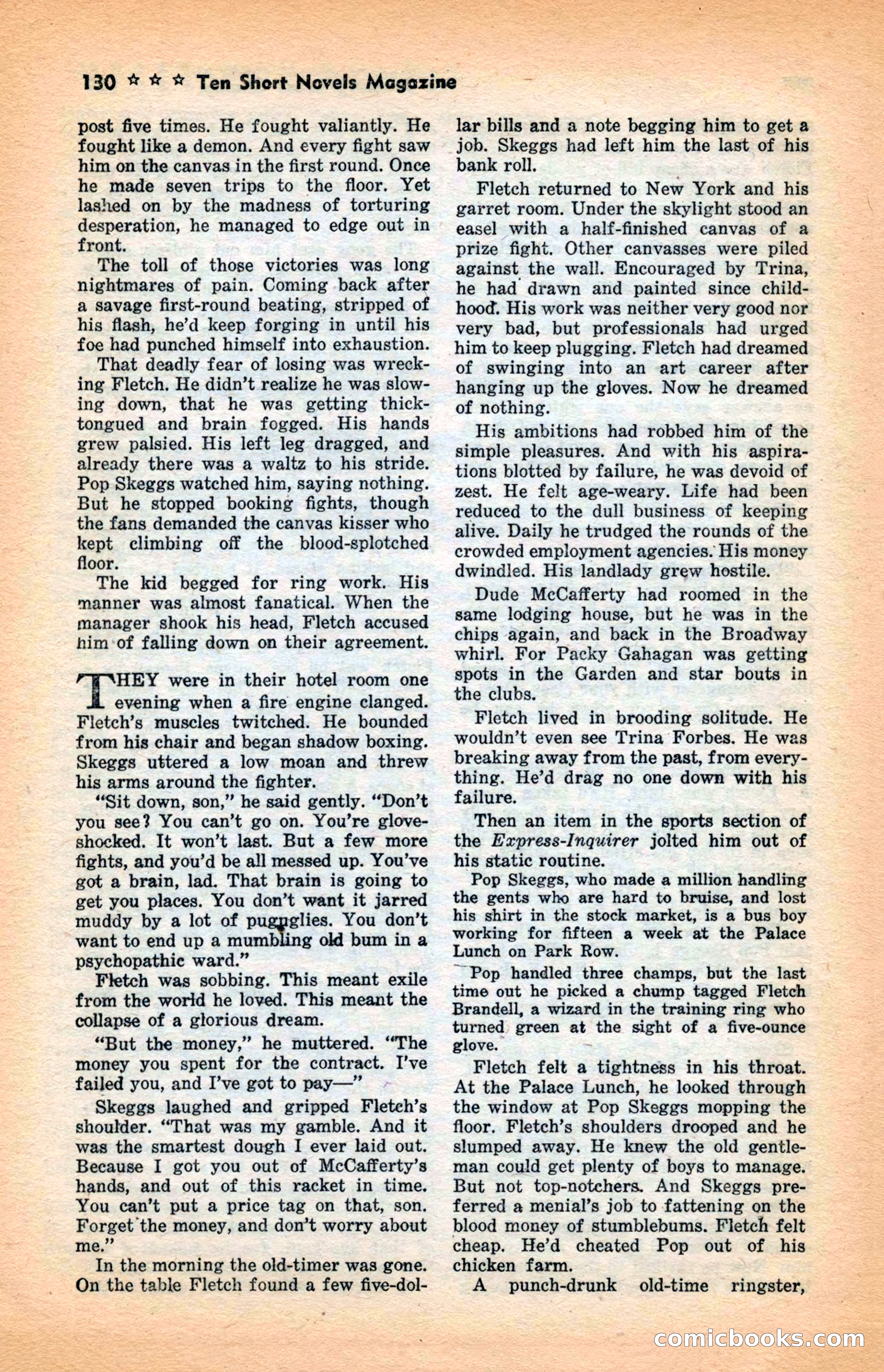 10 Short Novels Magazine — page 132: Pulp Fiction, 1938
