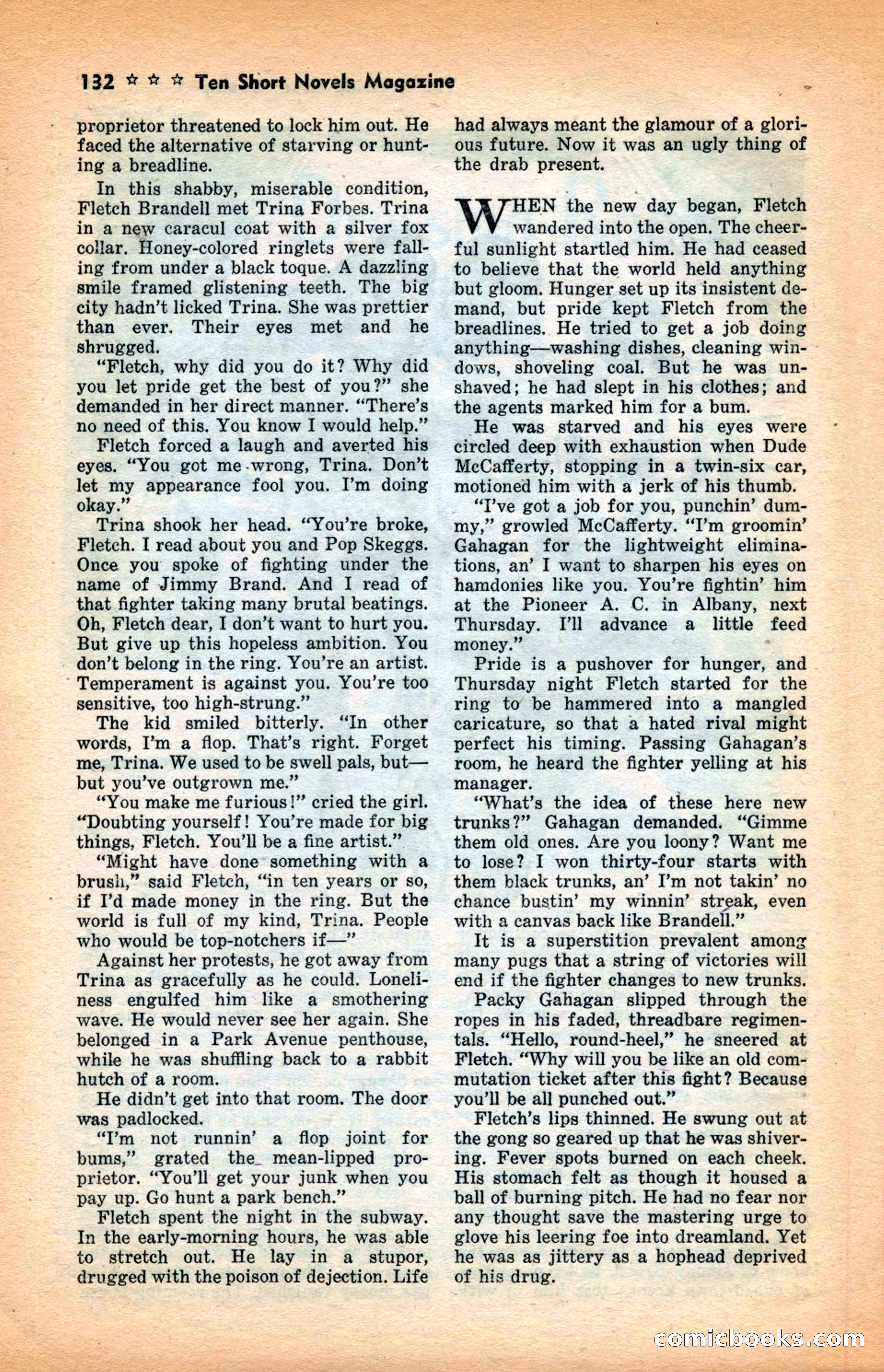 10 Short Novels Magazine — page 134: Pulp Fiction, 1938