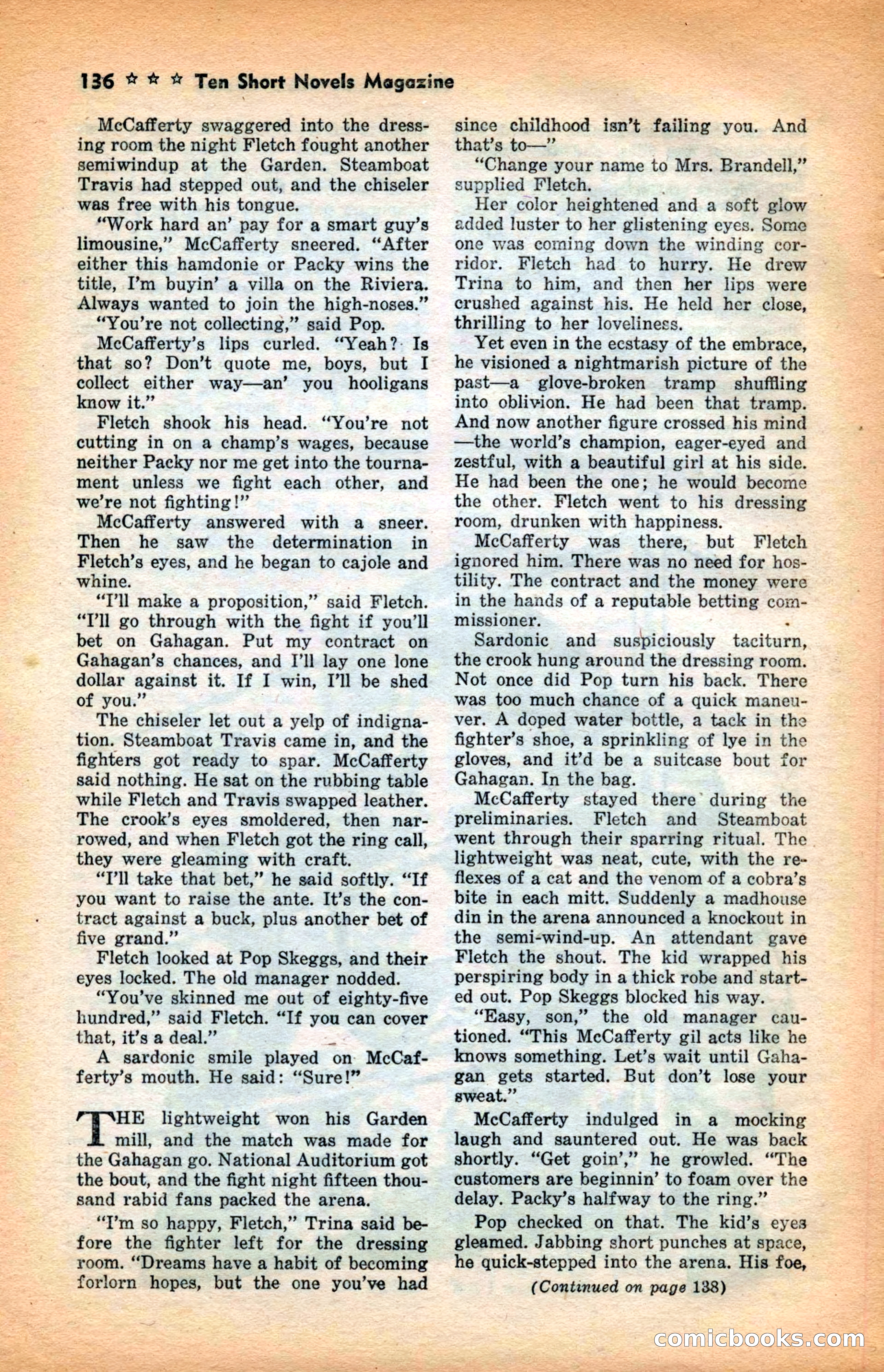 10 Short Novels Magazine — page 138: Pulp Fiction, 1938