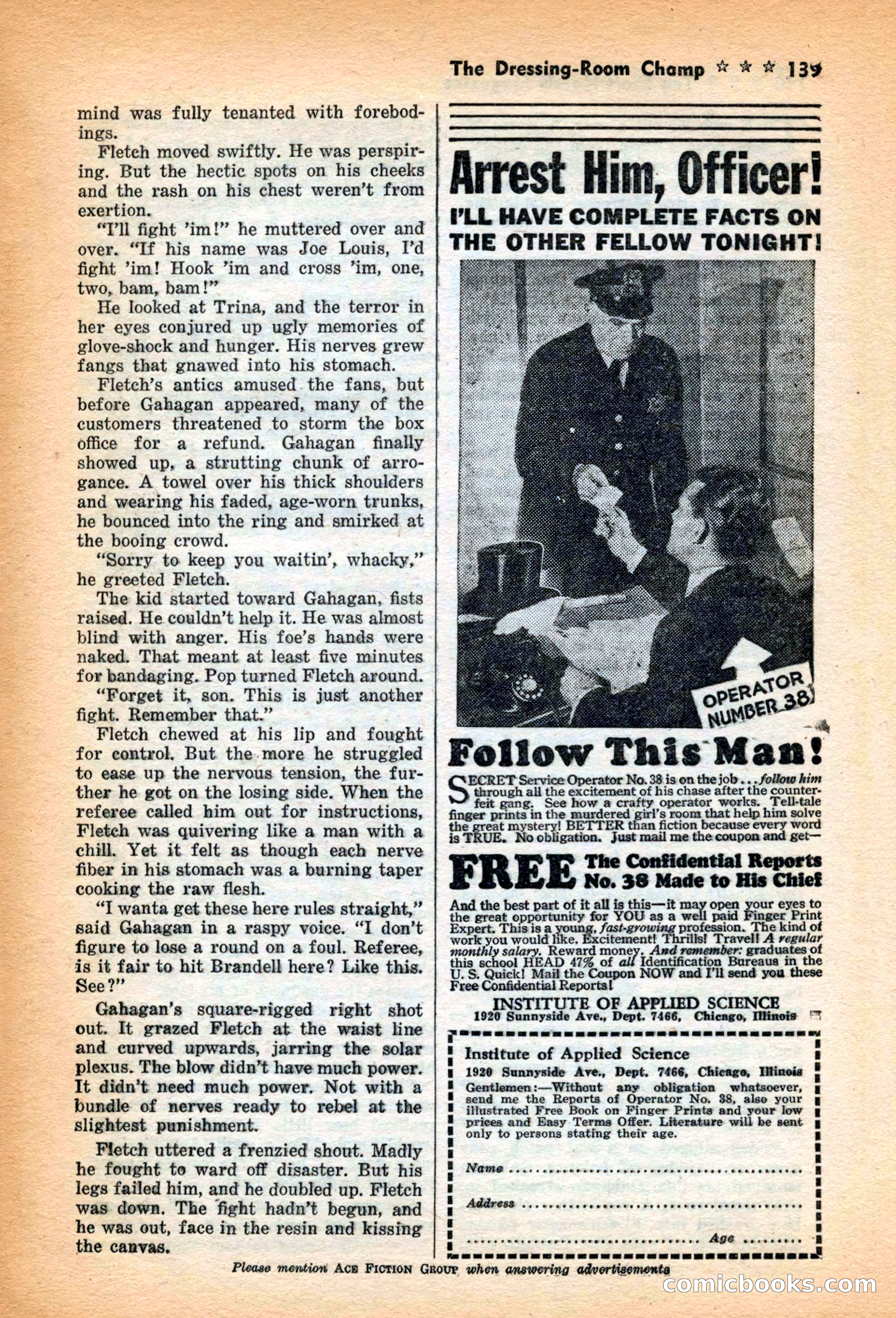 10 Short Novels Magazine — page 141: Pulp Fiction, 1938