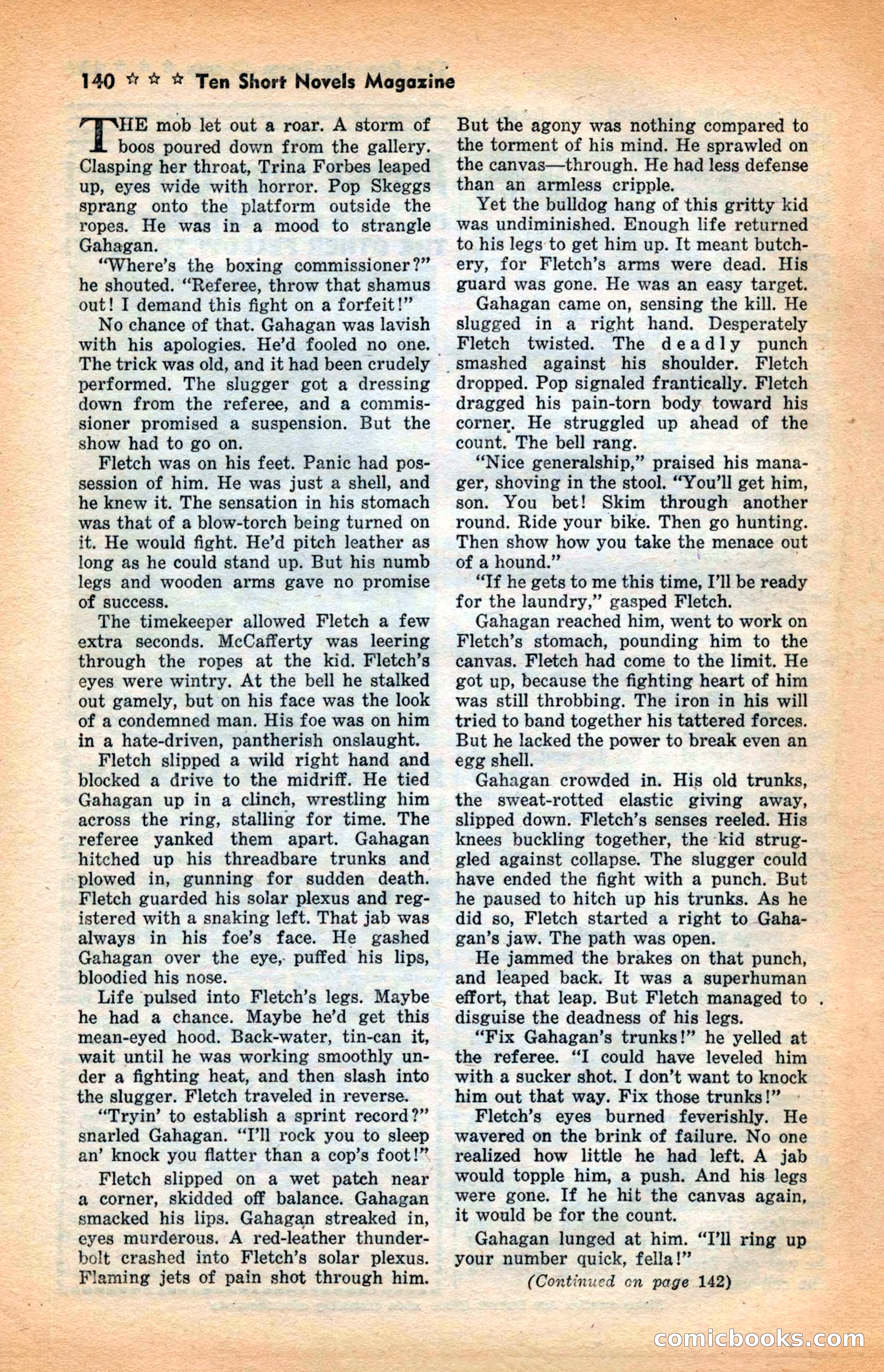 10 Short Novels Magazine — page 142: Pulp Fiction, 1938