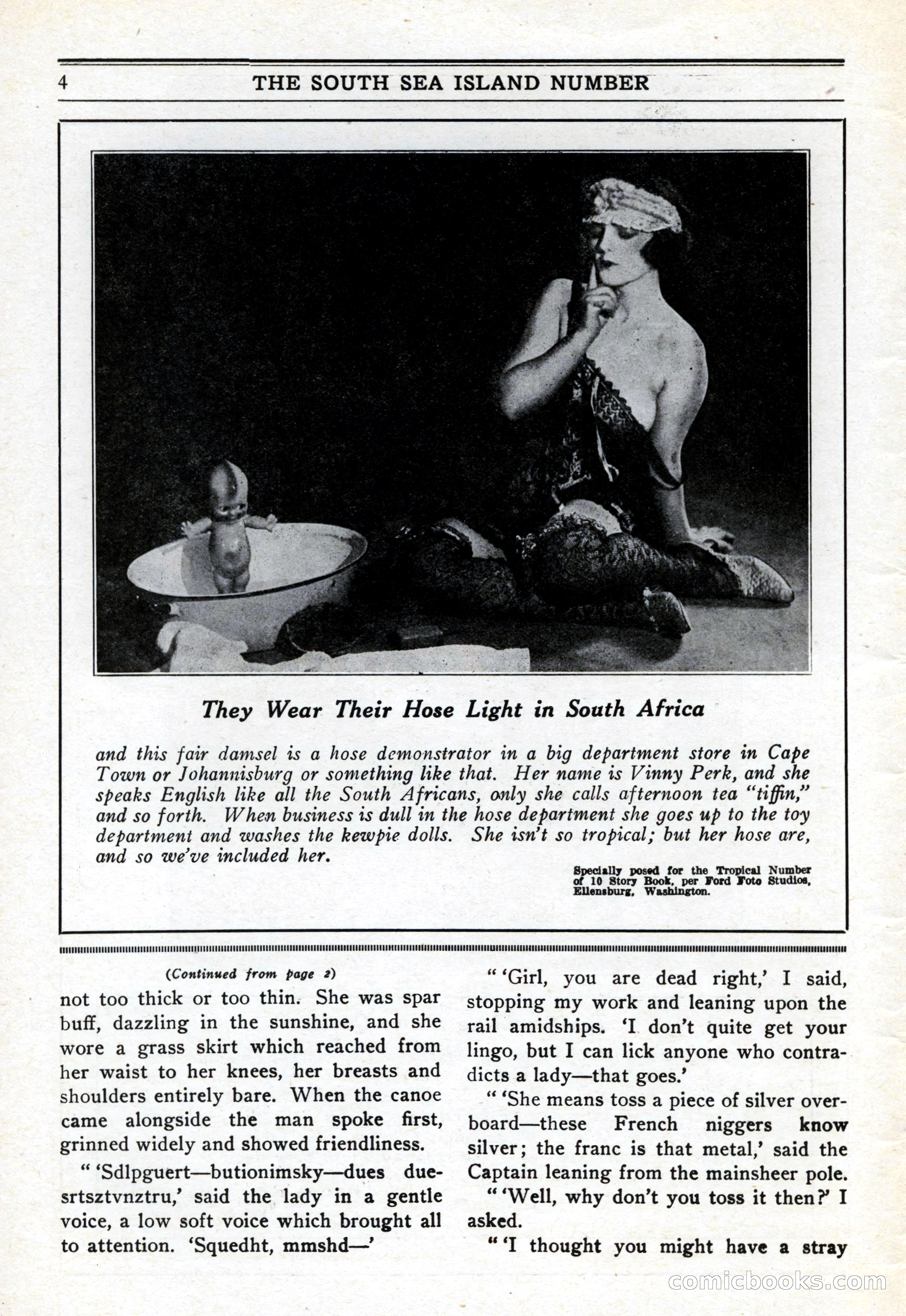 10-Story Book, February 1928 — page 6: Pulp Fiction, 1928