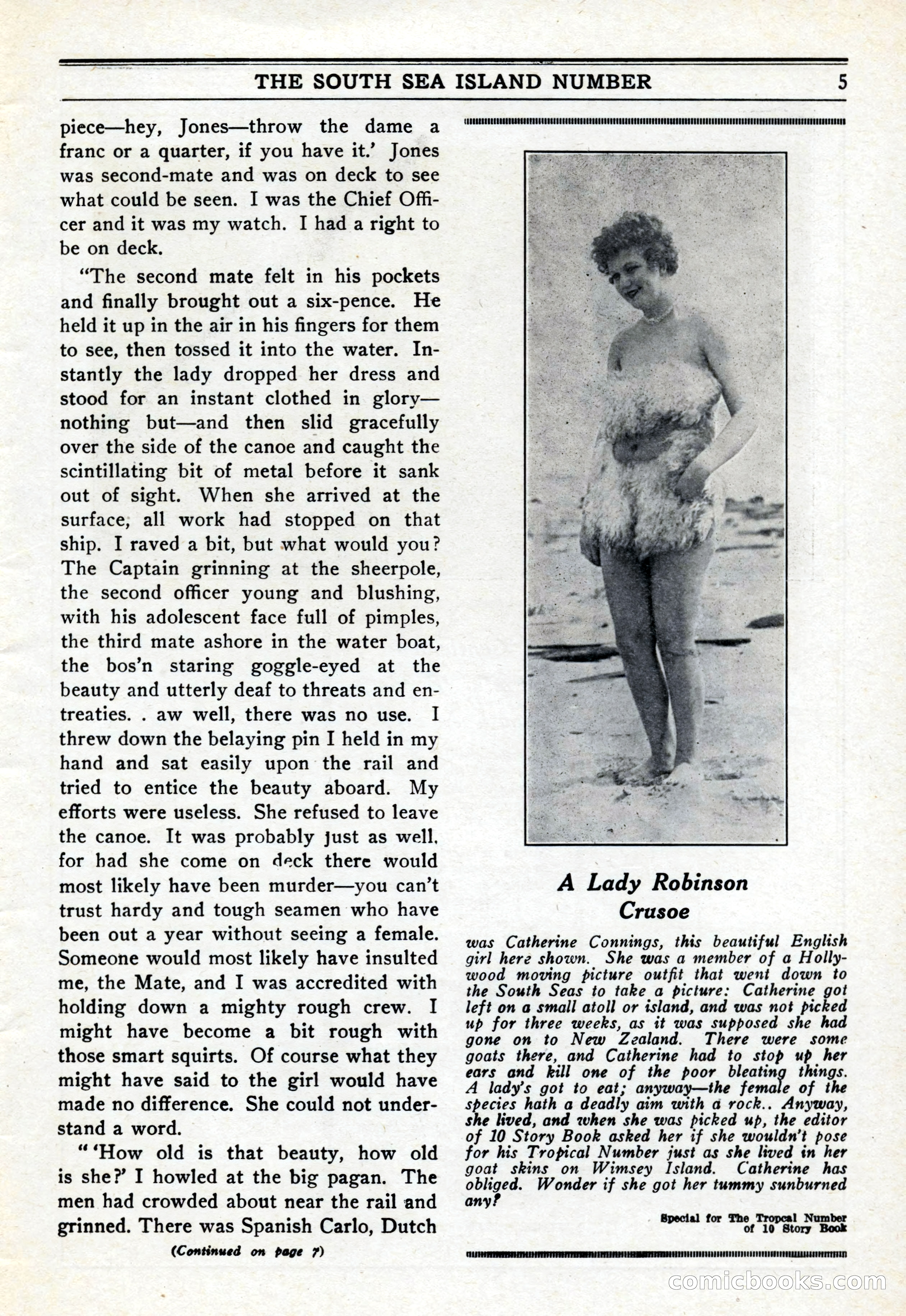 10-Story Book, February 1928 — page 7: Pulp Fiction, 1928