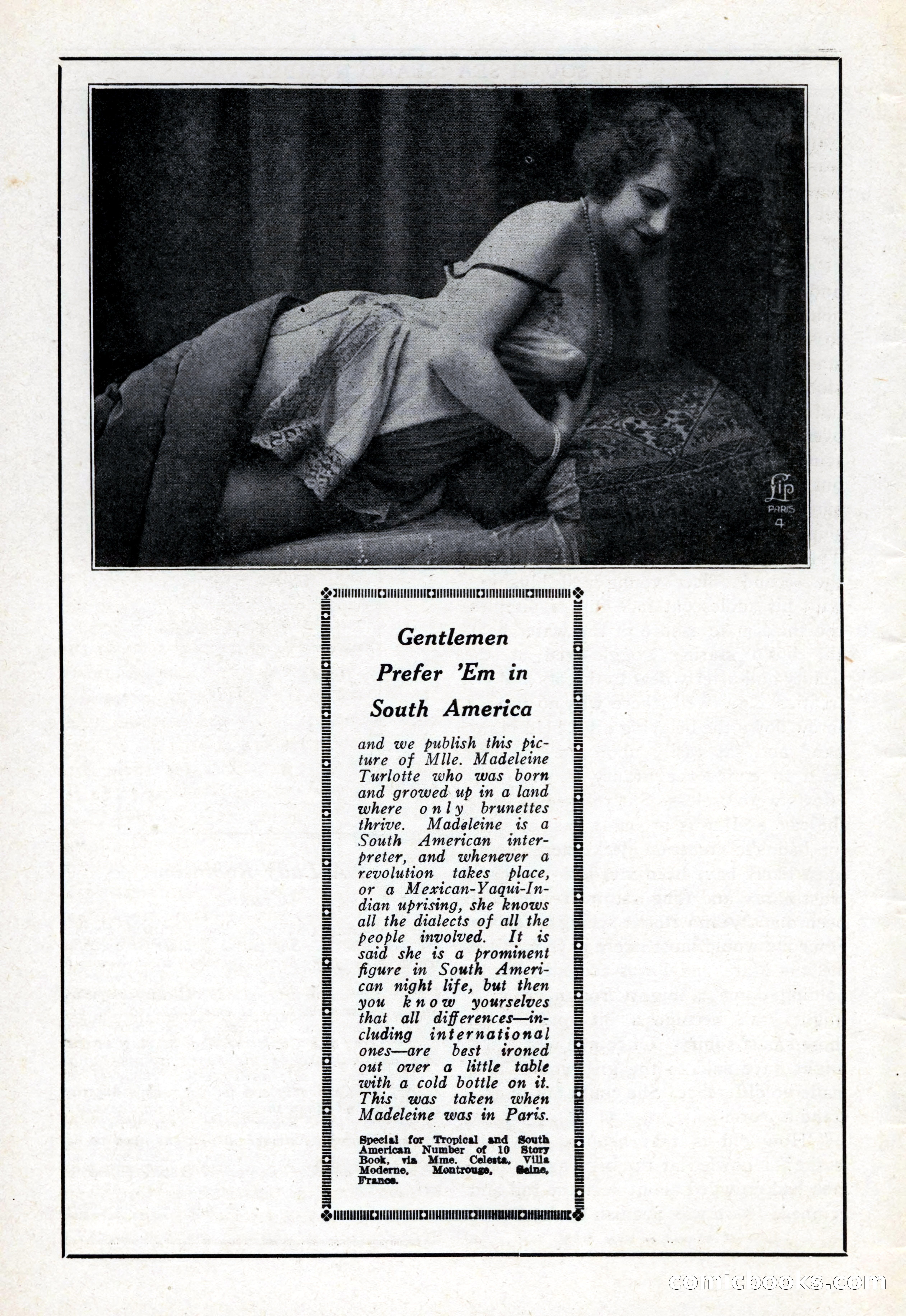 10-Story Book, February 1928 — page 8: Pulp Fiction, 1928