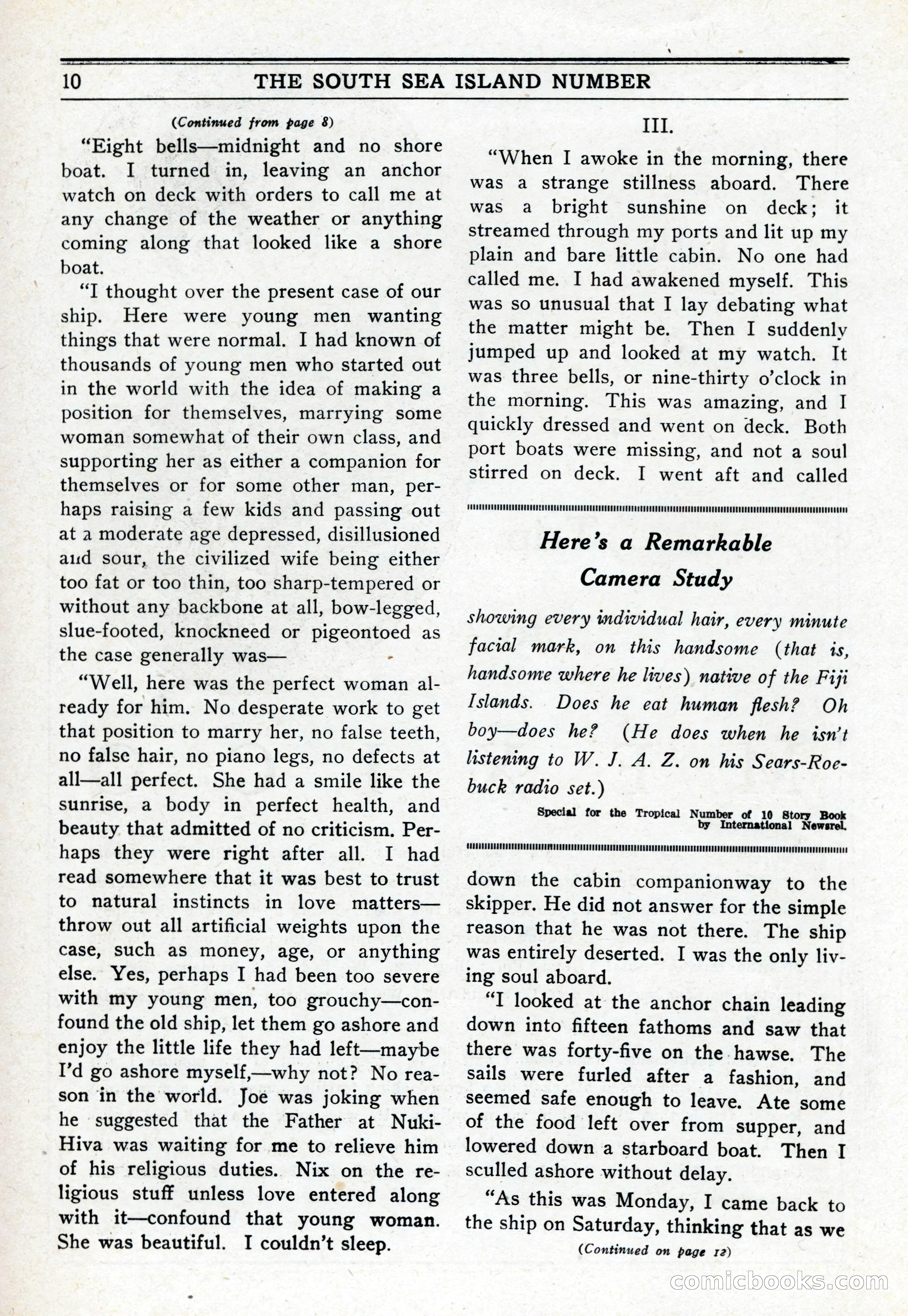 10-Story Book, February 1928 — page 12: Pulp Fiction, 1928
