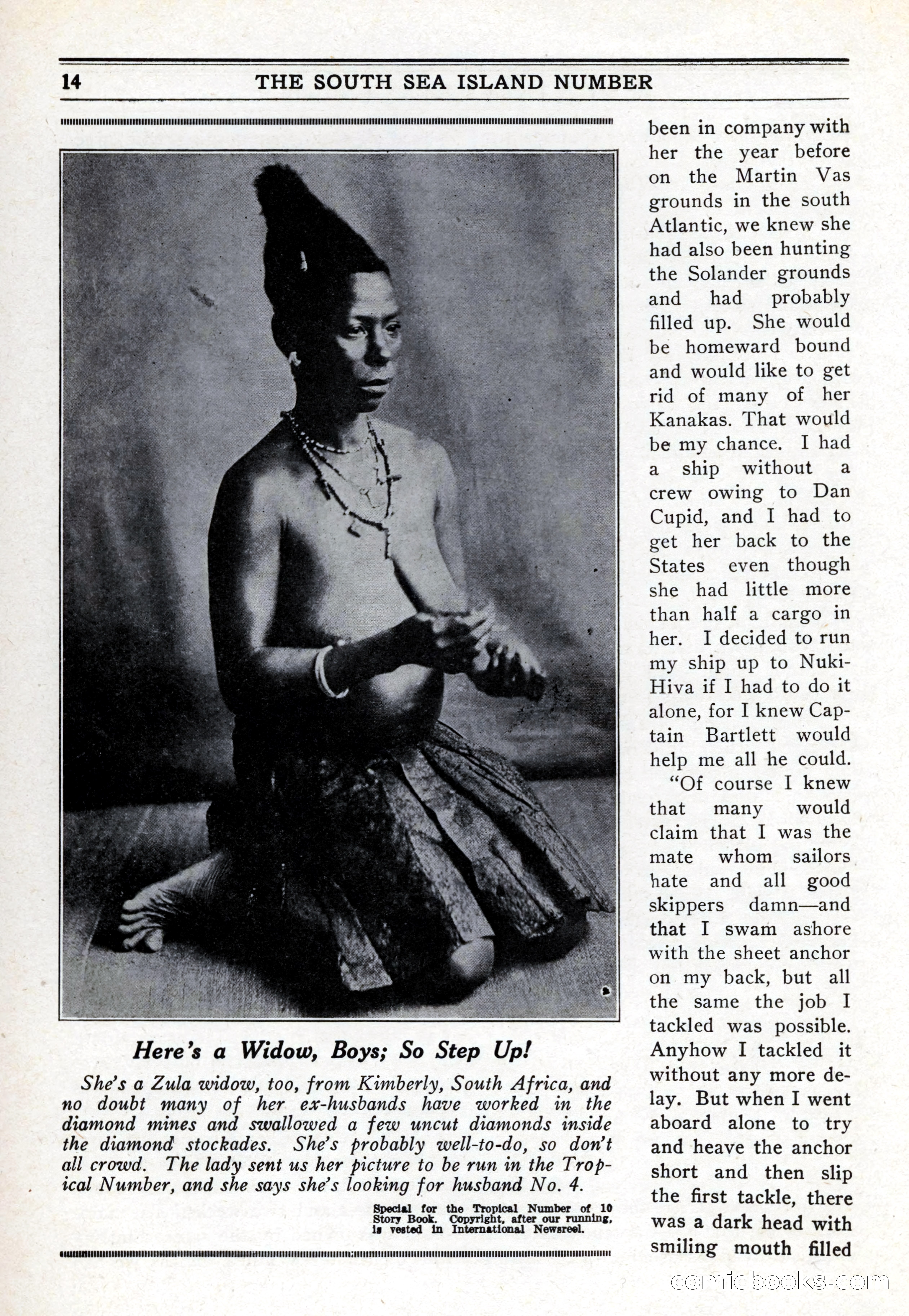10-Story Book, February 1928 — page 16: Pulp Fiction, 1928