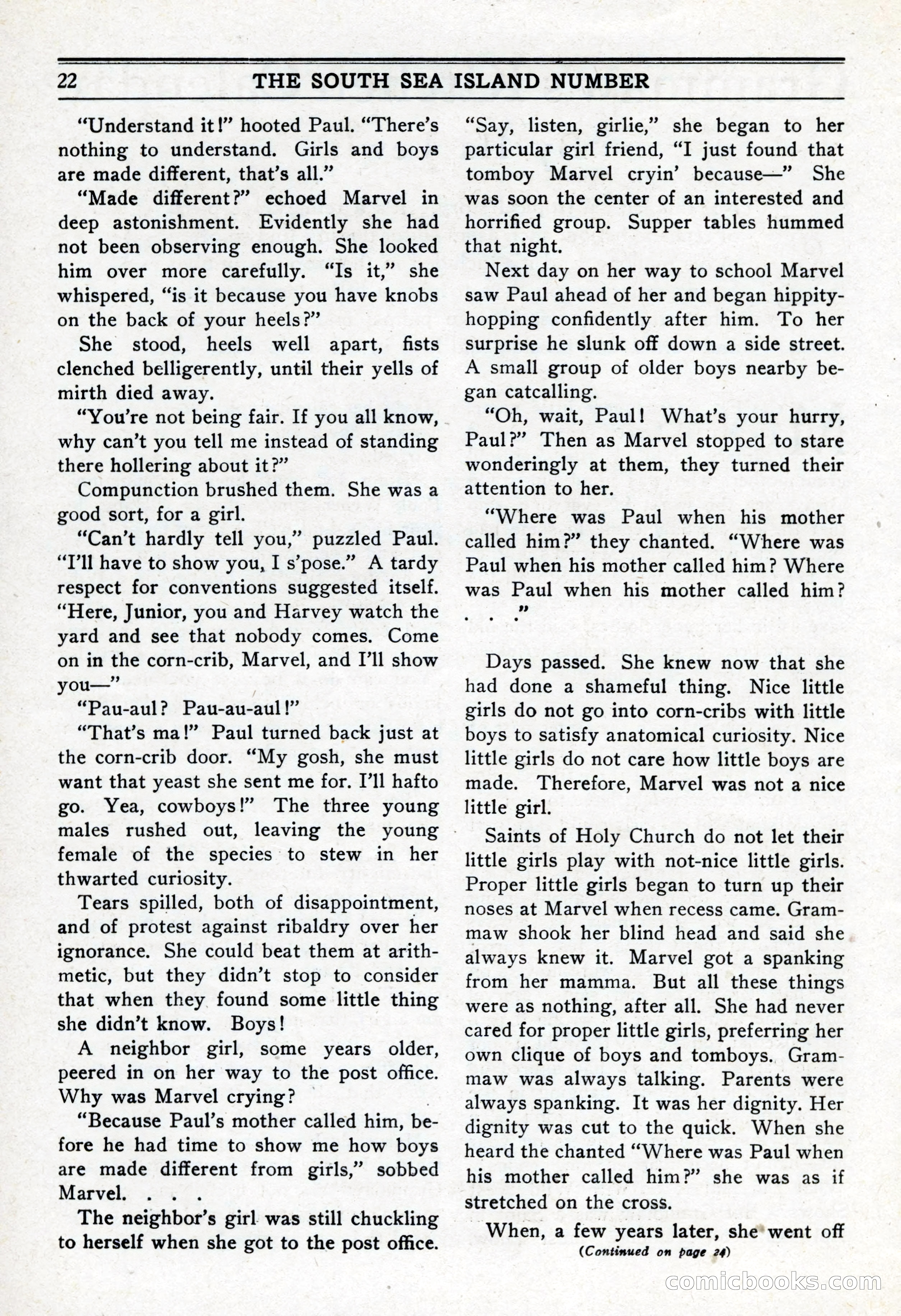 10-Story Book, February 1928 — page 24: Pulp Fiction, 1928