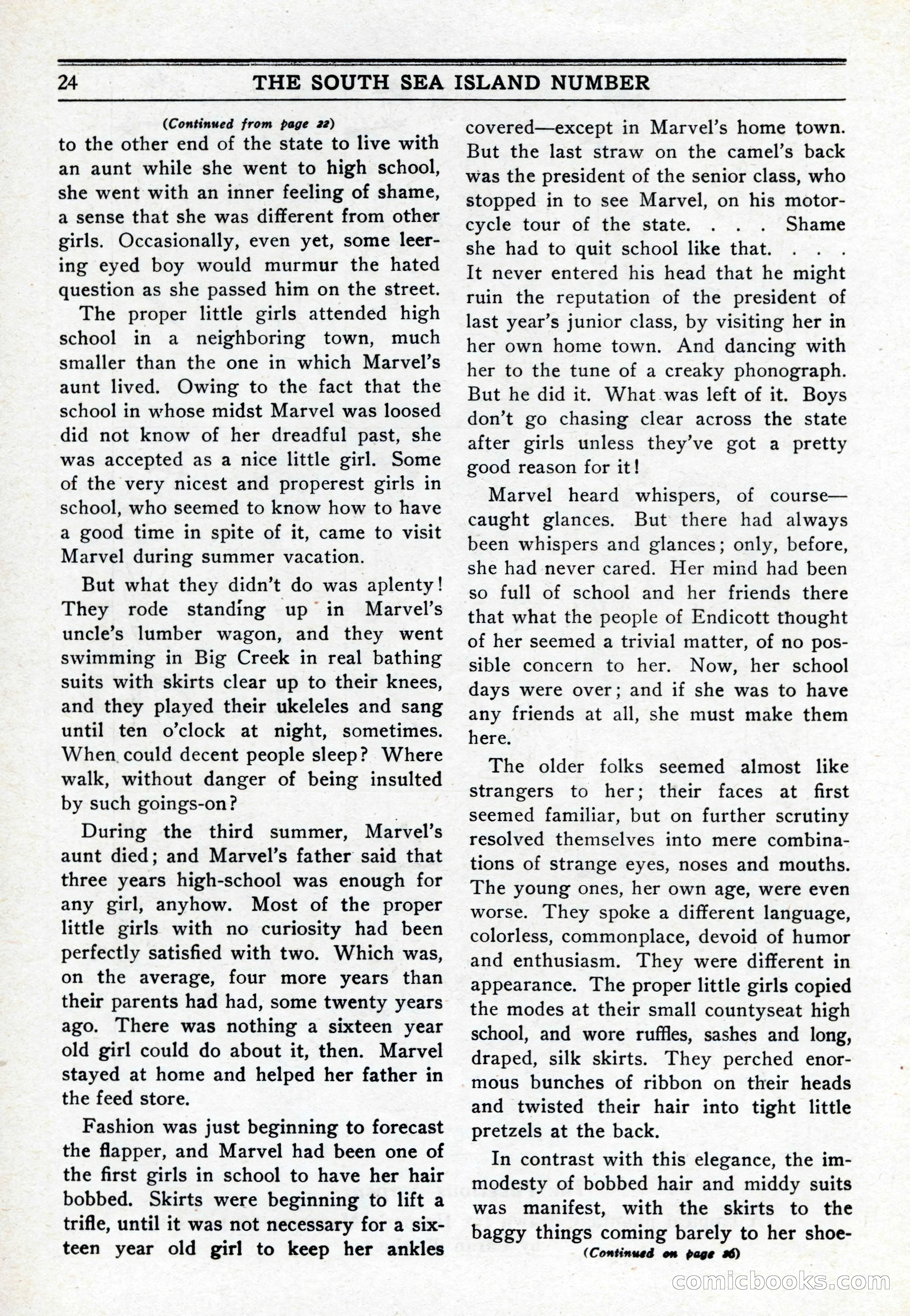 10-Story Book, February 1928 — page 26: Pulp Fiction, 1928