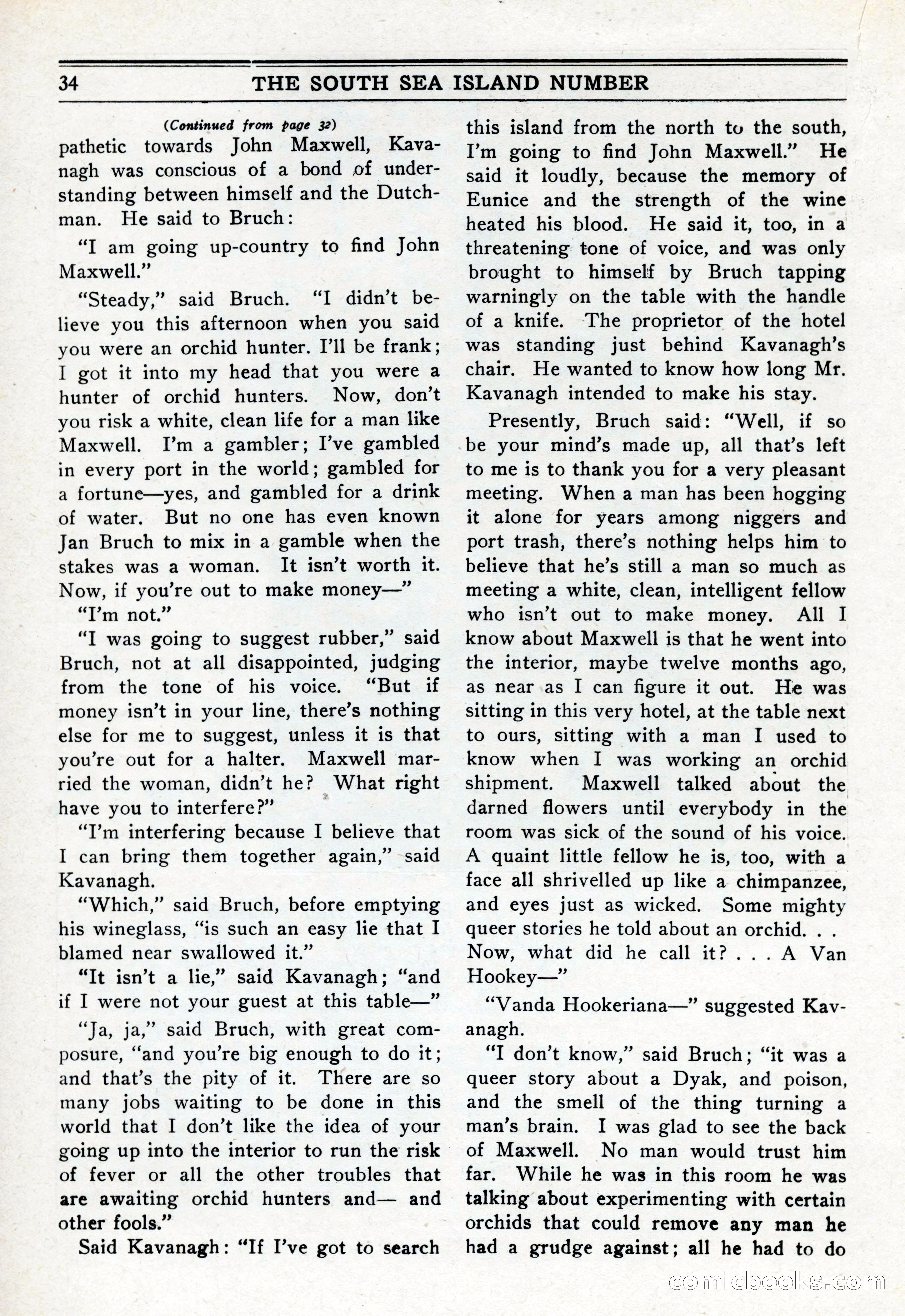 10-Story Book, February 1928 — page 36: Pulp Fiction, 1928