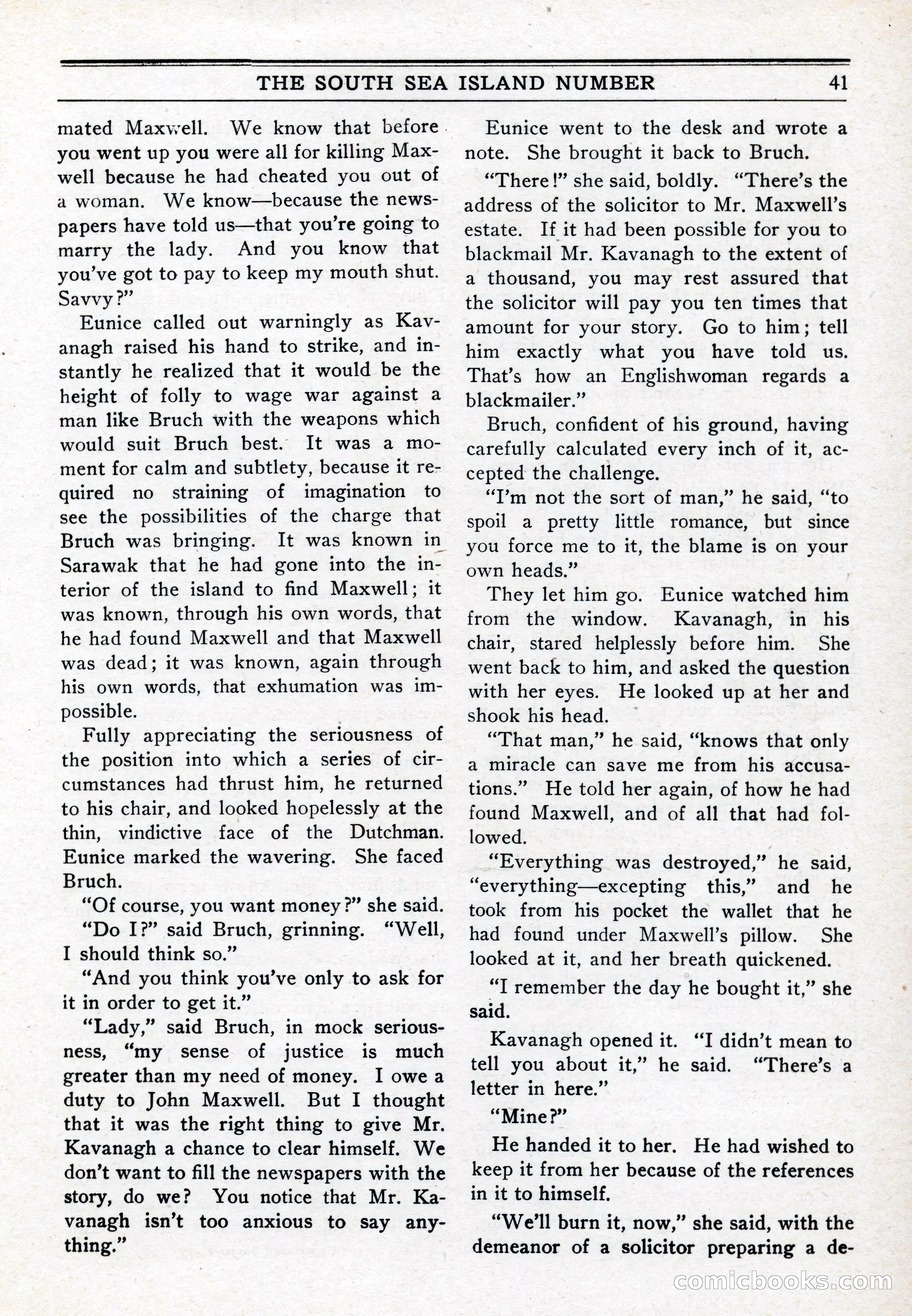 10-Story Book, February 1928 — page 43: Pulp Fiction, 1928