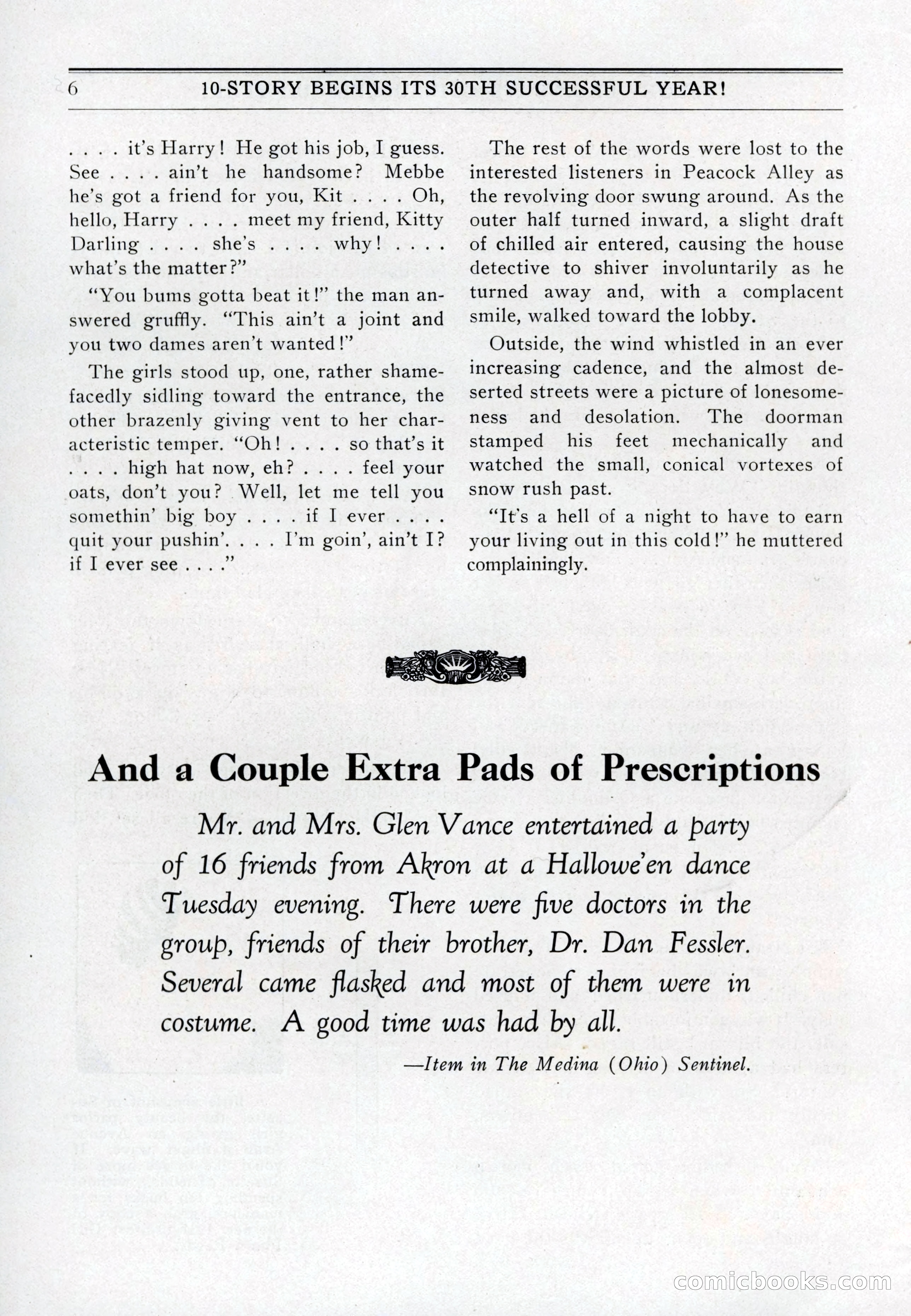 10-Story Book, July 1931 — page 8: Pulp Fiction, 1931