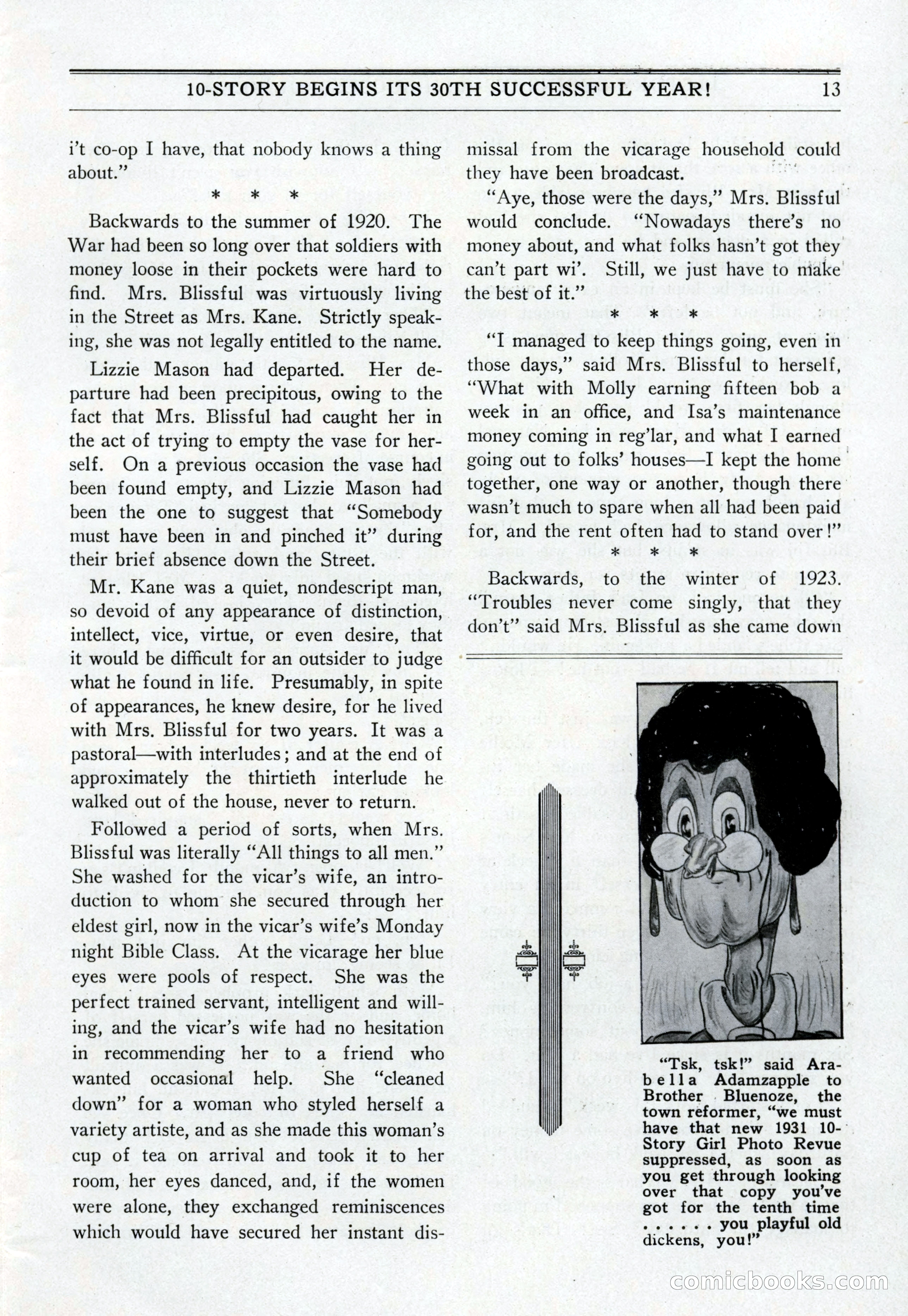 10-Story Book, July 1931 — page 15: Pulp Fiction, 1931