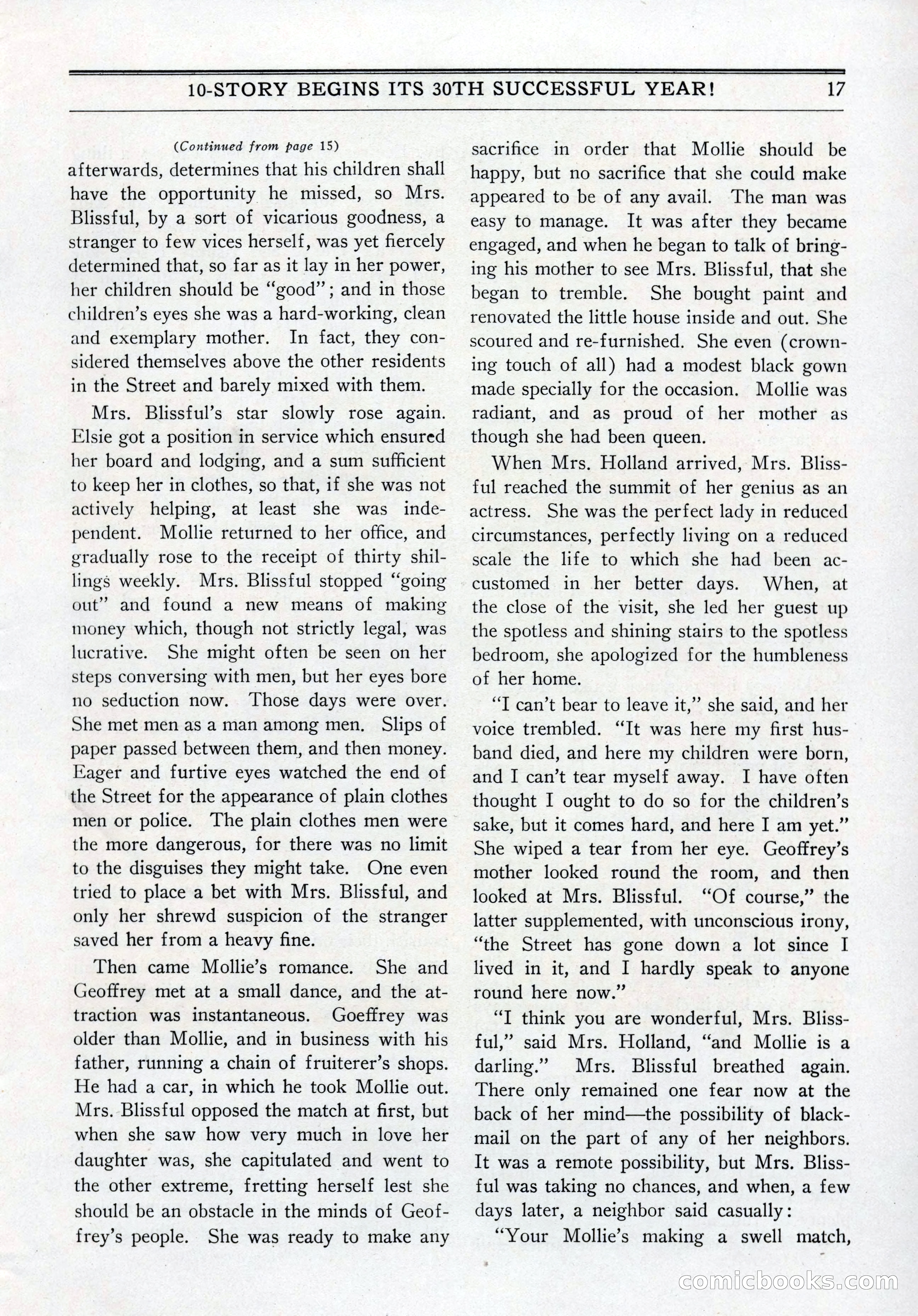 10-Story Book, July 1931 — page 19: Pulp Fiction, 1931