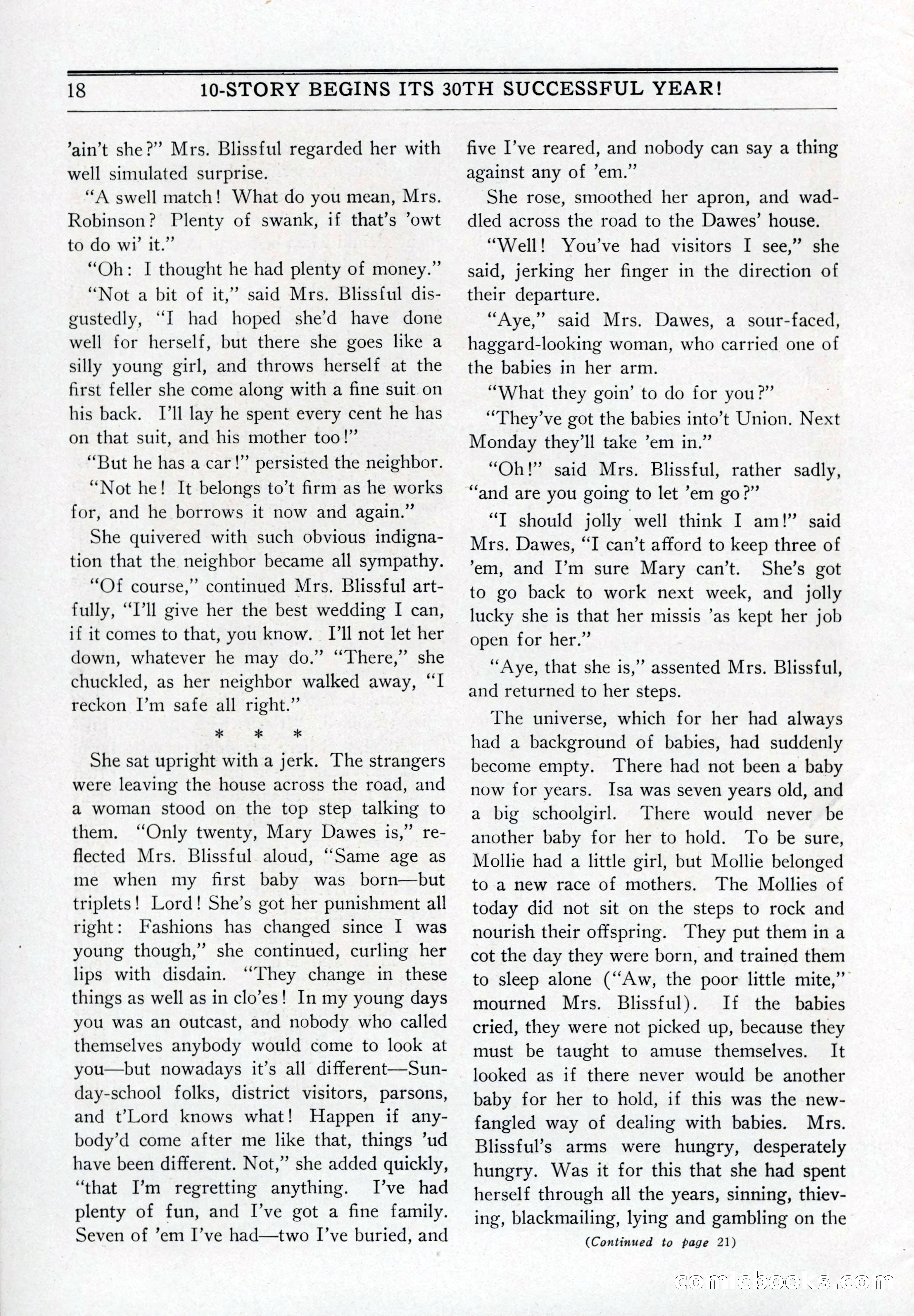 10-Story Book, July 1931 — page 20: Pulp Fiction, 1931