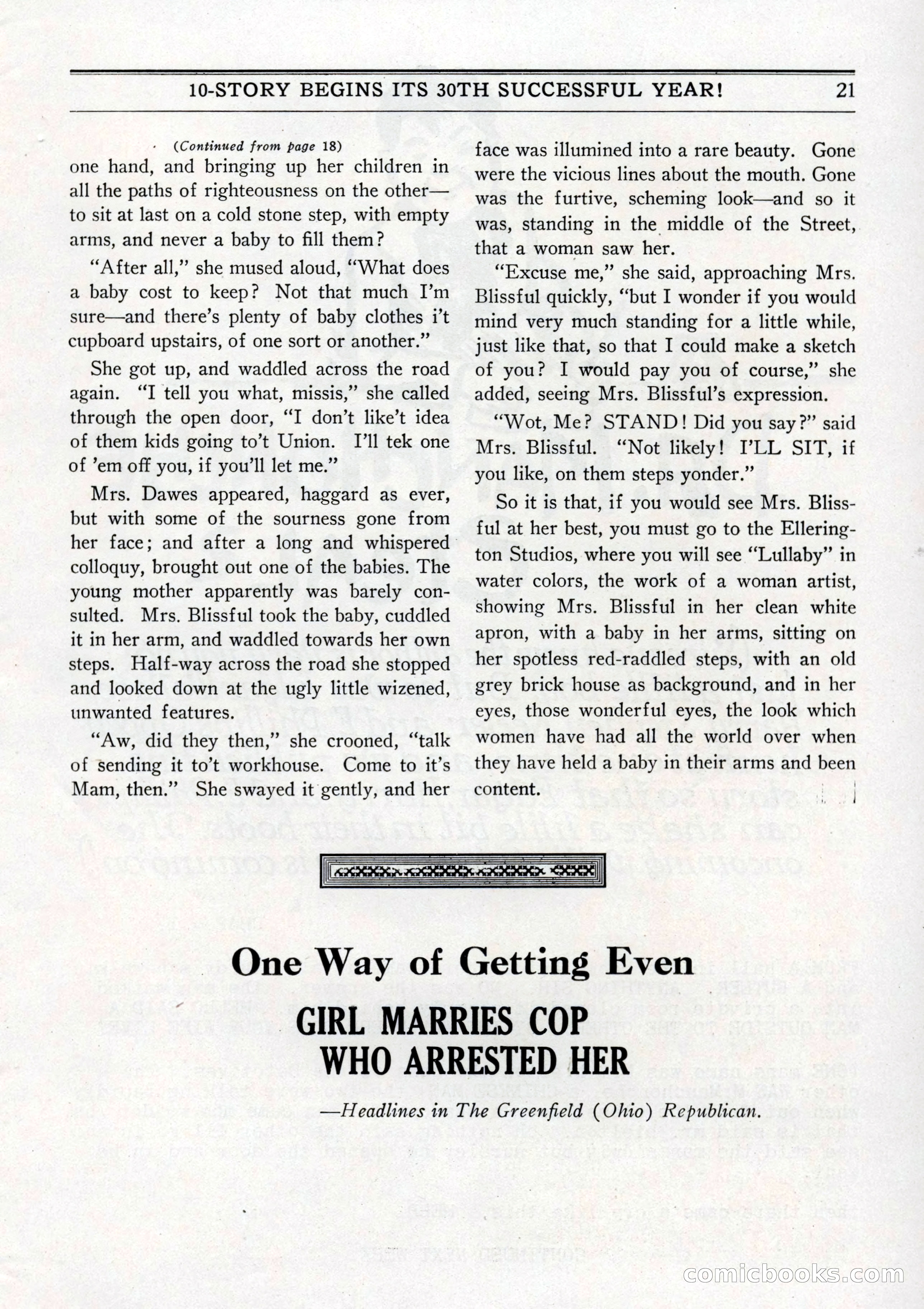 10-Story Book, July 1931 — page 23: Pulp Fiction, 1931