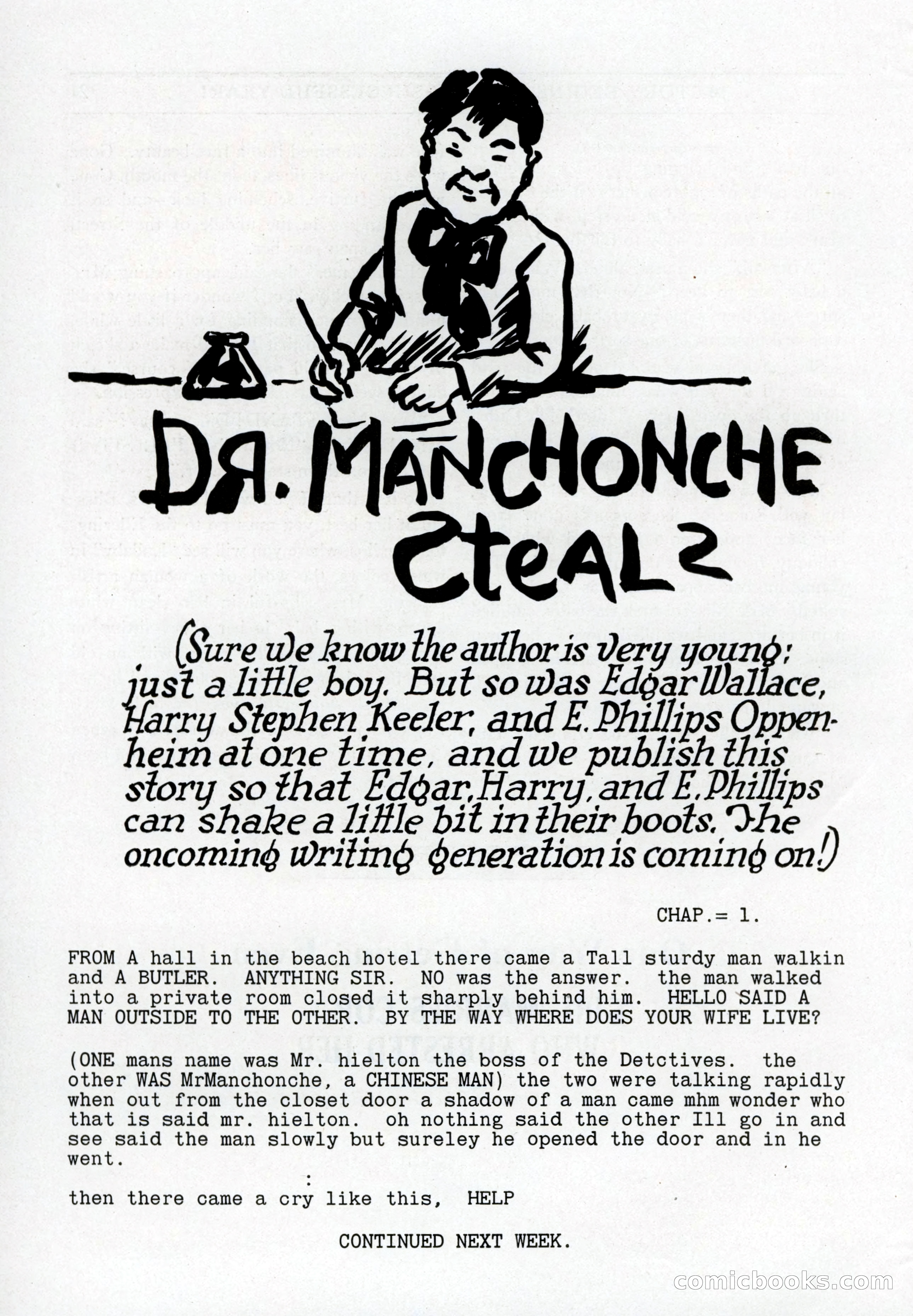 10-Story Book, July 1931 — page 24: Pulp Fiction, 1931