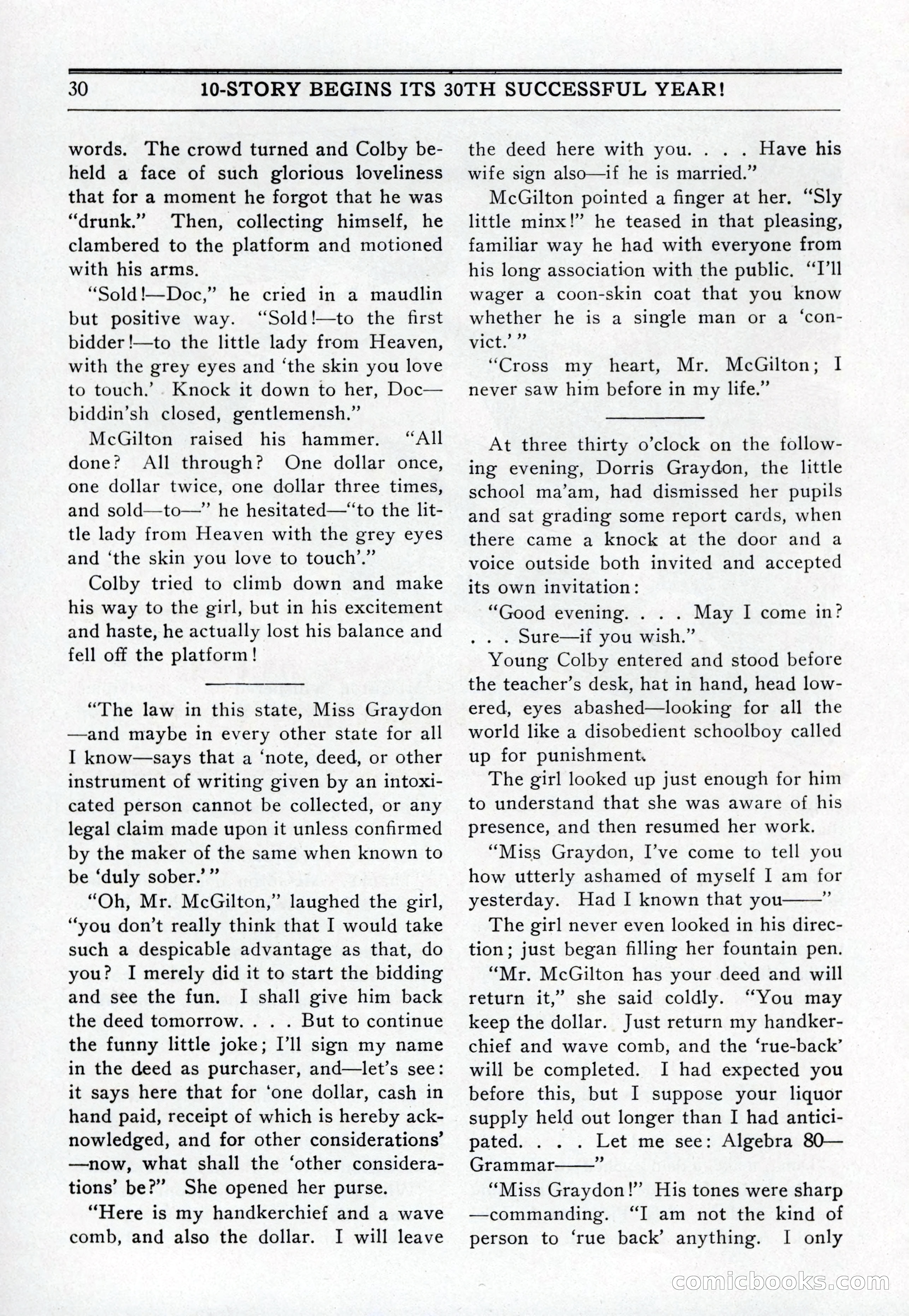 10-Story Book, July 1931 — page 32: Pulp Fiction, 1931