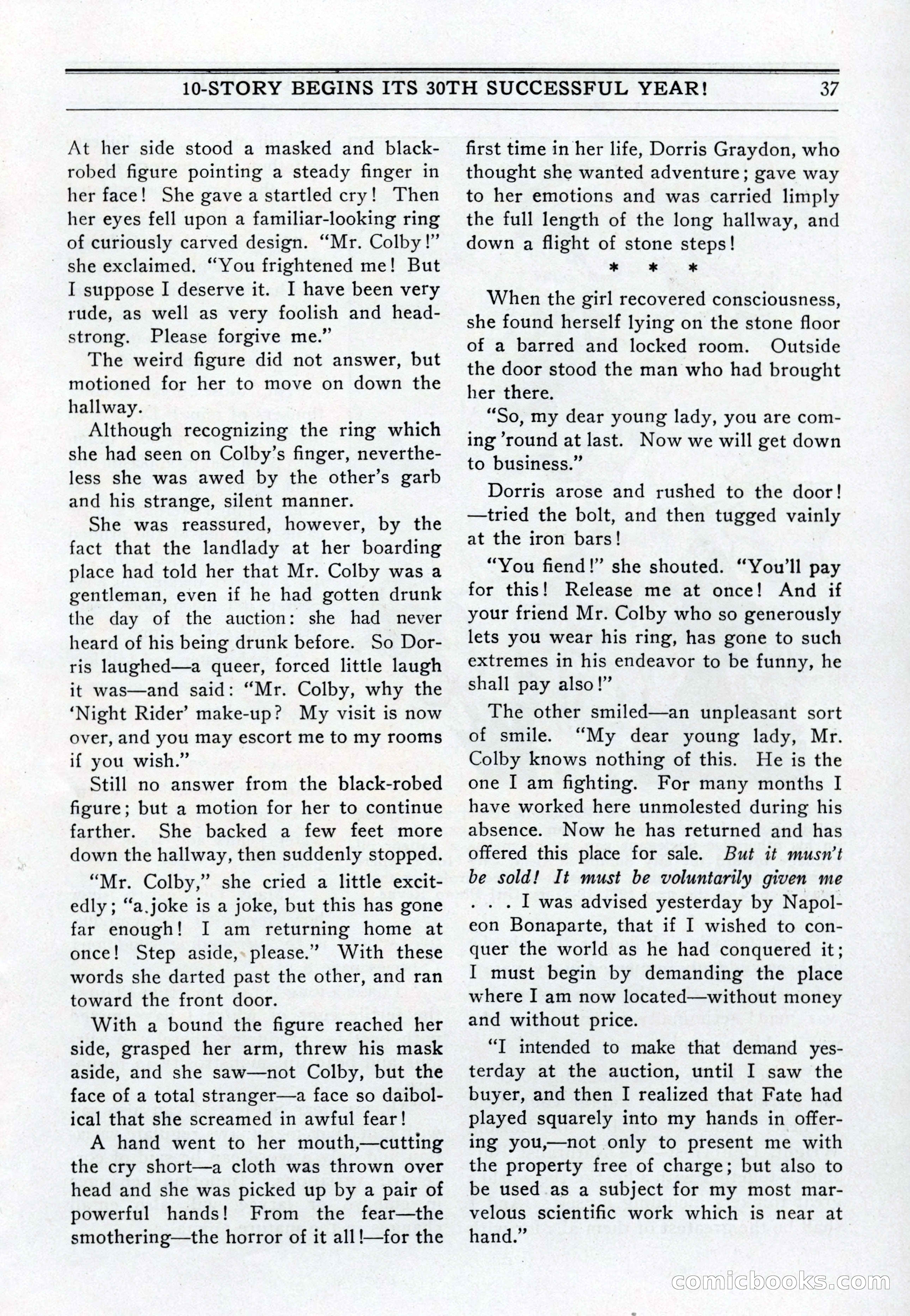 10-Story Book, July 1931 — page 39: Pulp Fiction, 1931
