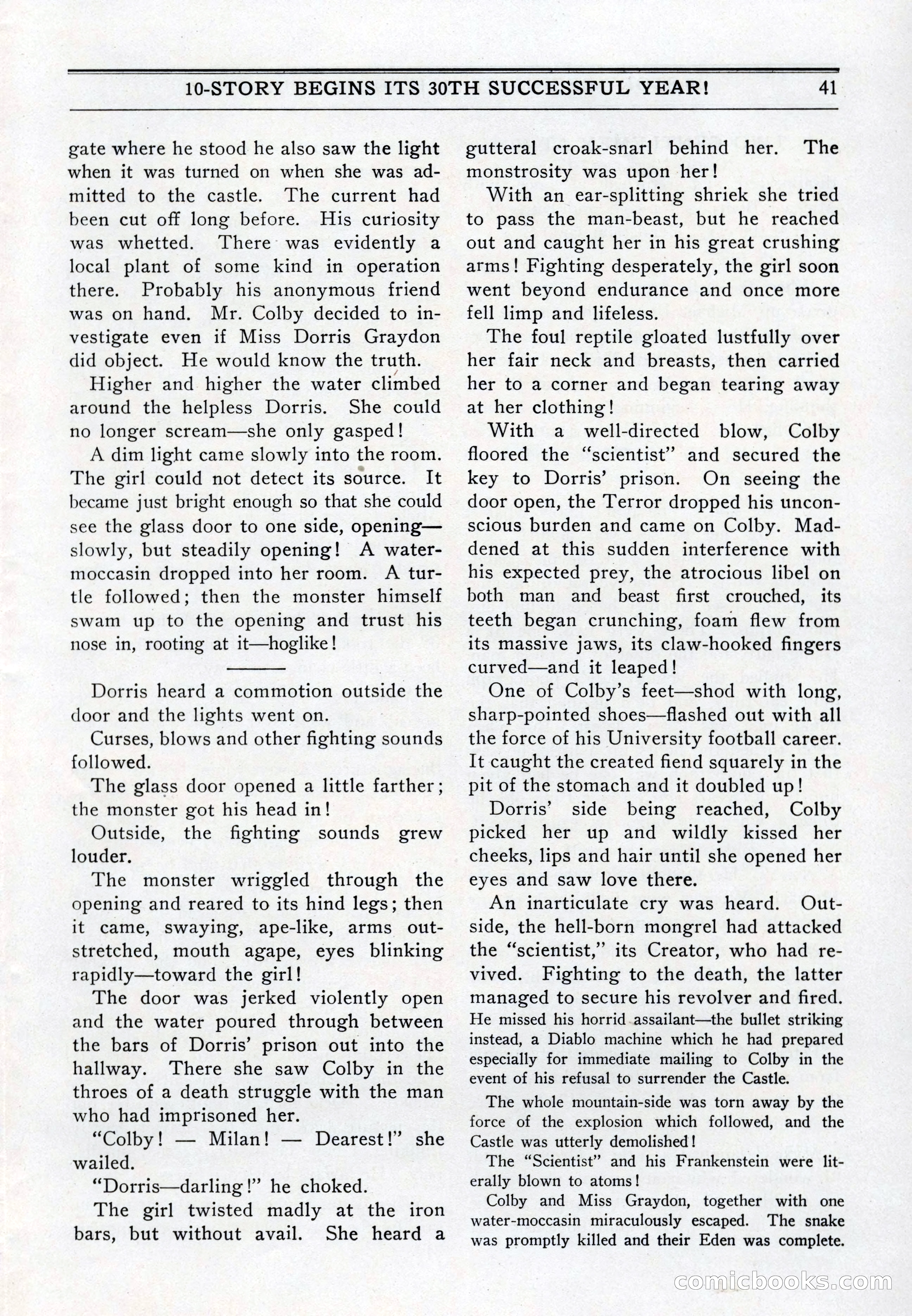 10-Story Book, July 1931 — page 43: Pulp Fiction, 1931