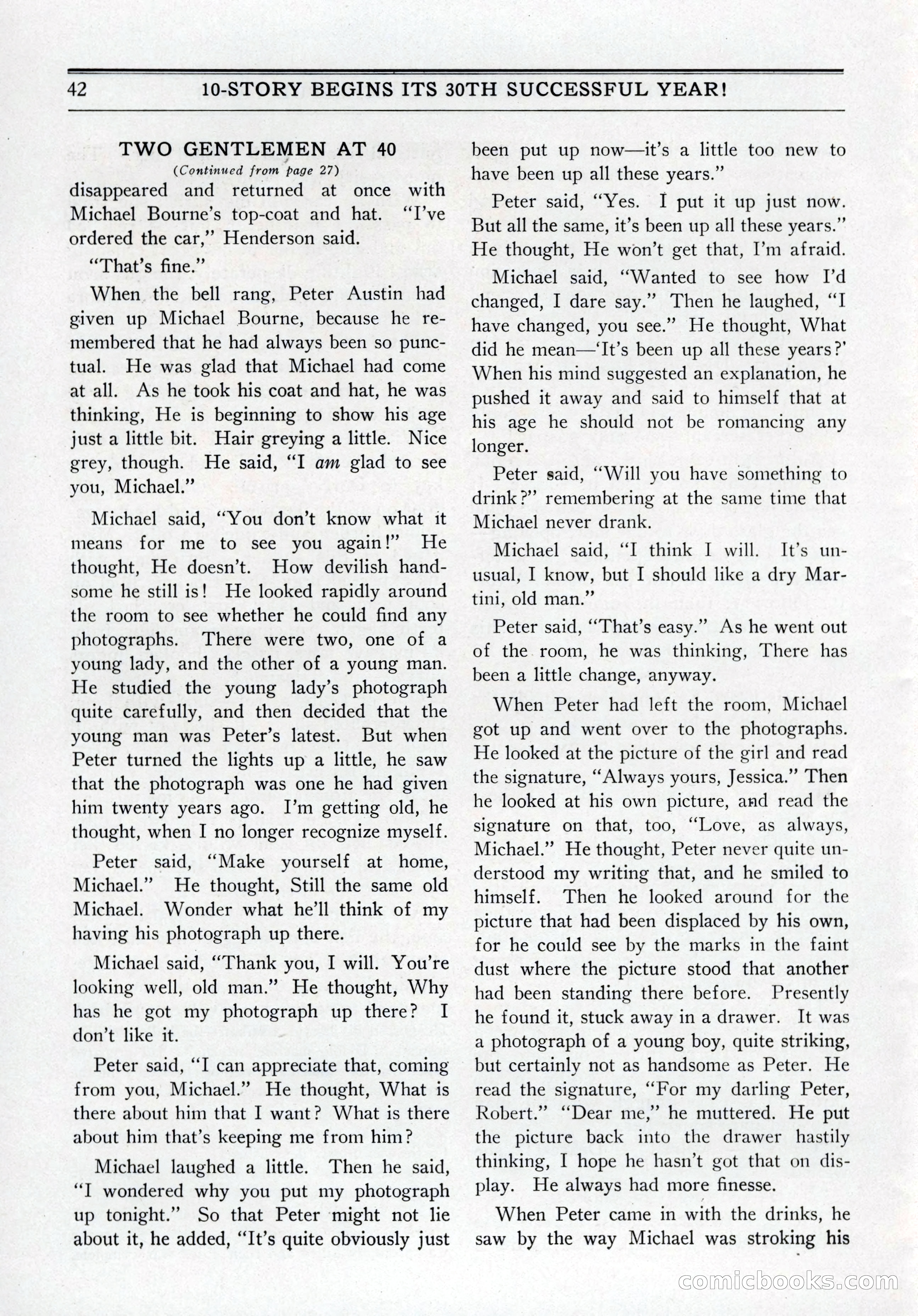 10-Story Book, July 1931 — page 44: Pulp Fiction, 1931