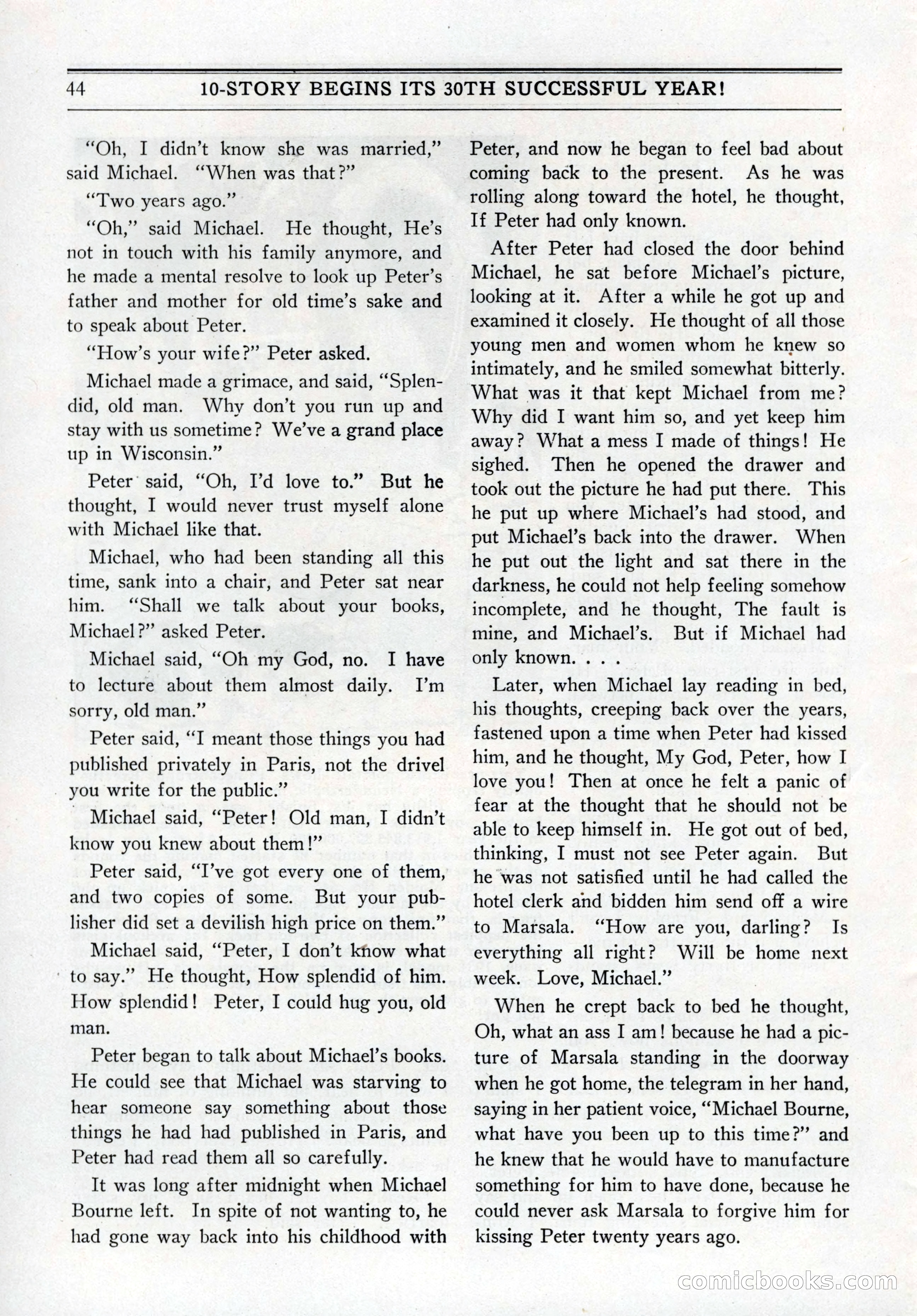 10-Story Book, July 1931 — page 46: Pulp Fiction, 1931