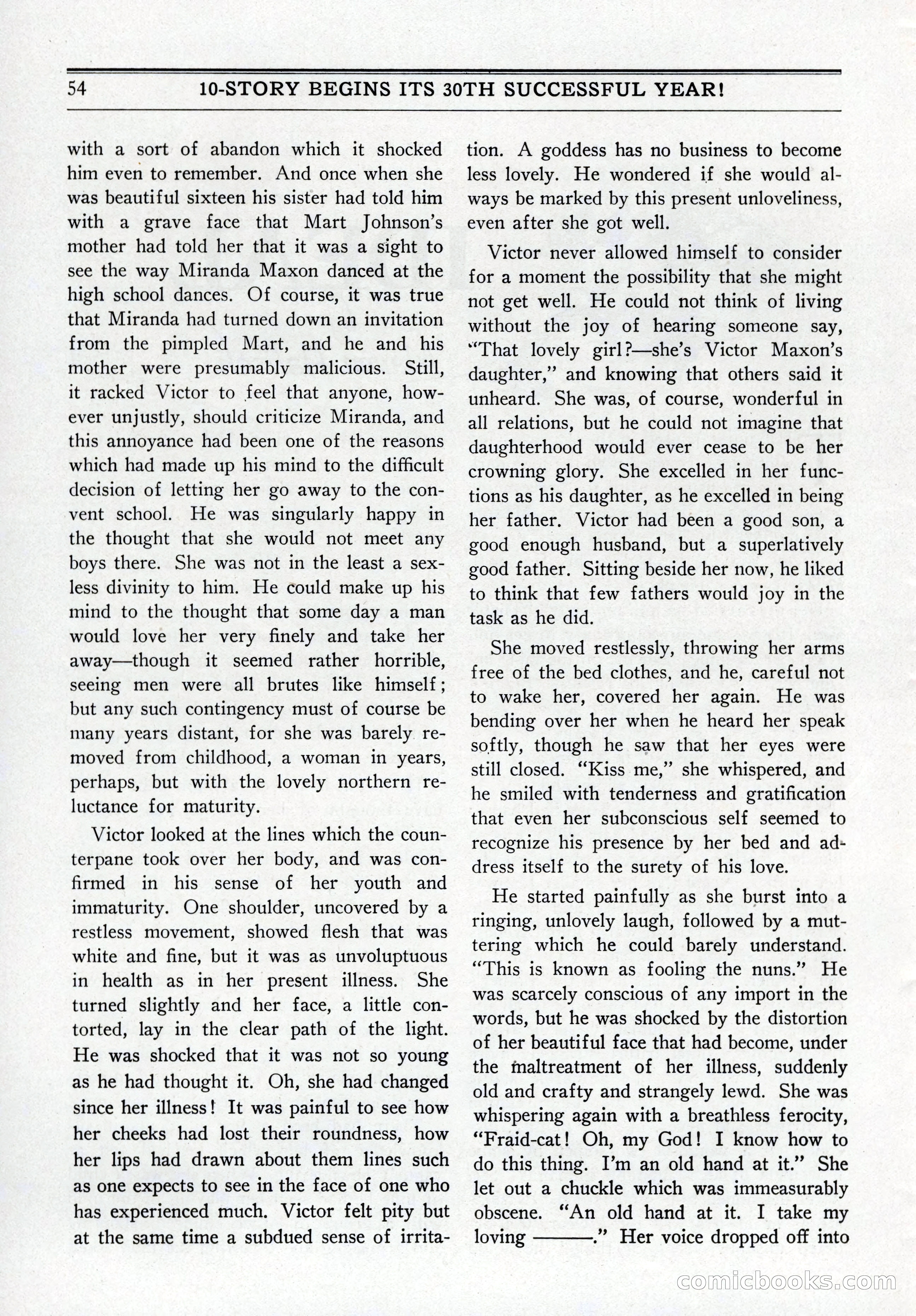 10-Story Book, July 1931 — page 56: Pulp Fiction, 1931