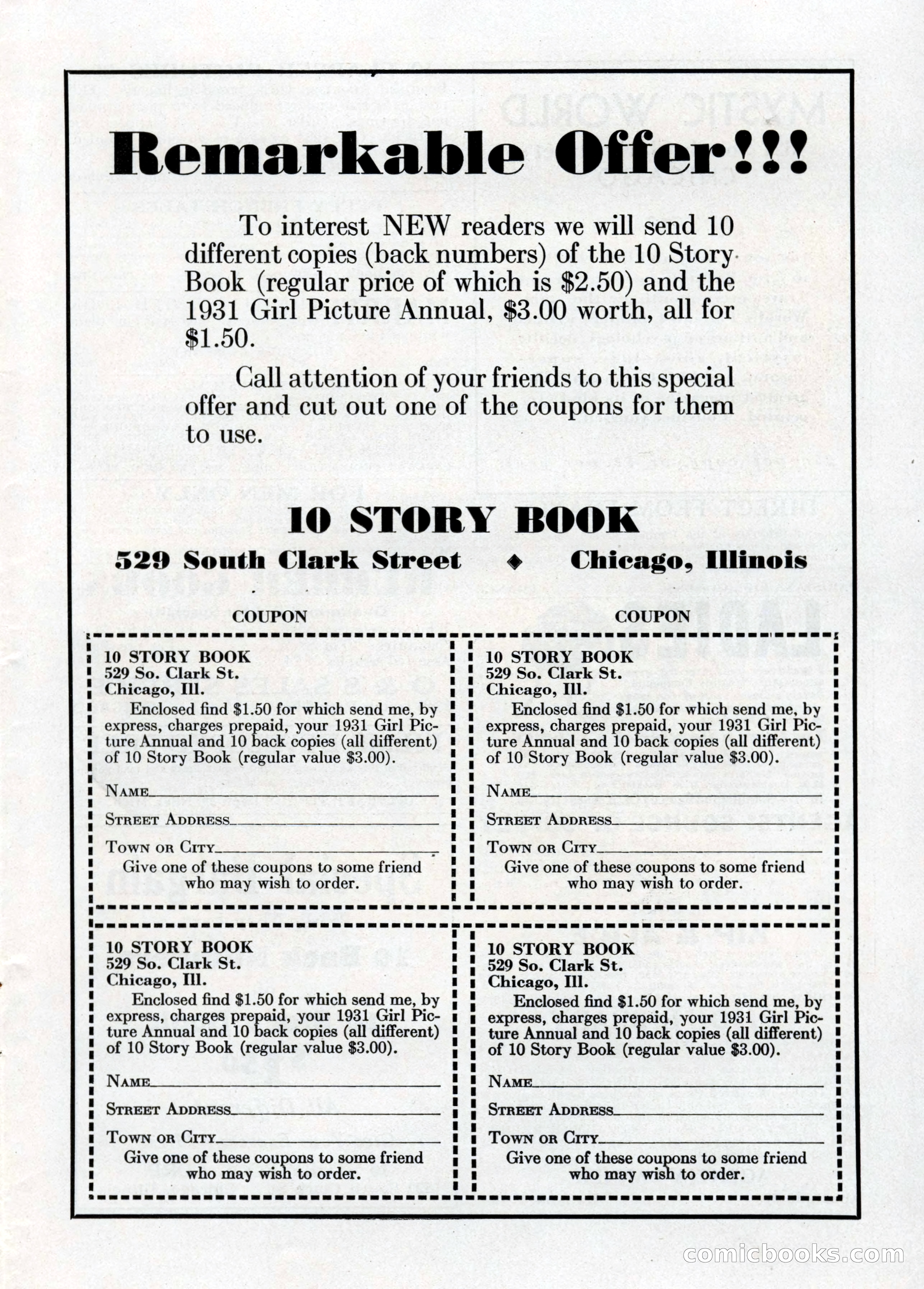 10-Story Book, July 1931 — page 59: Pulp Fiction, 1931