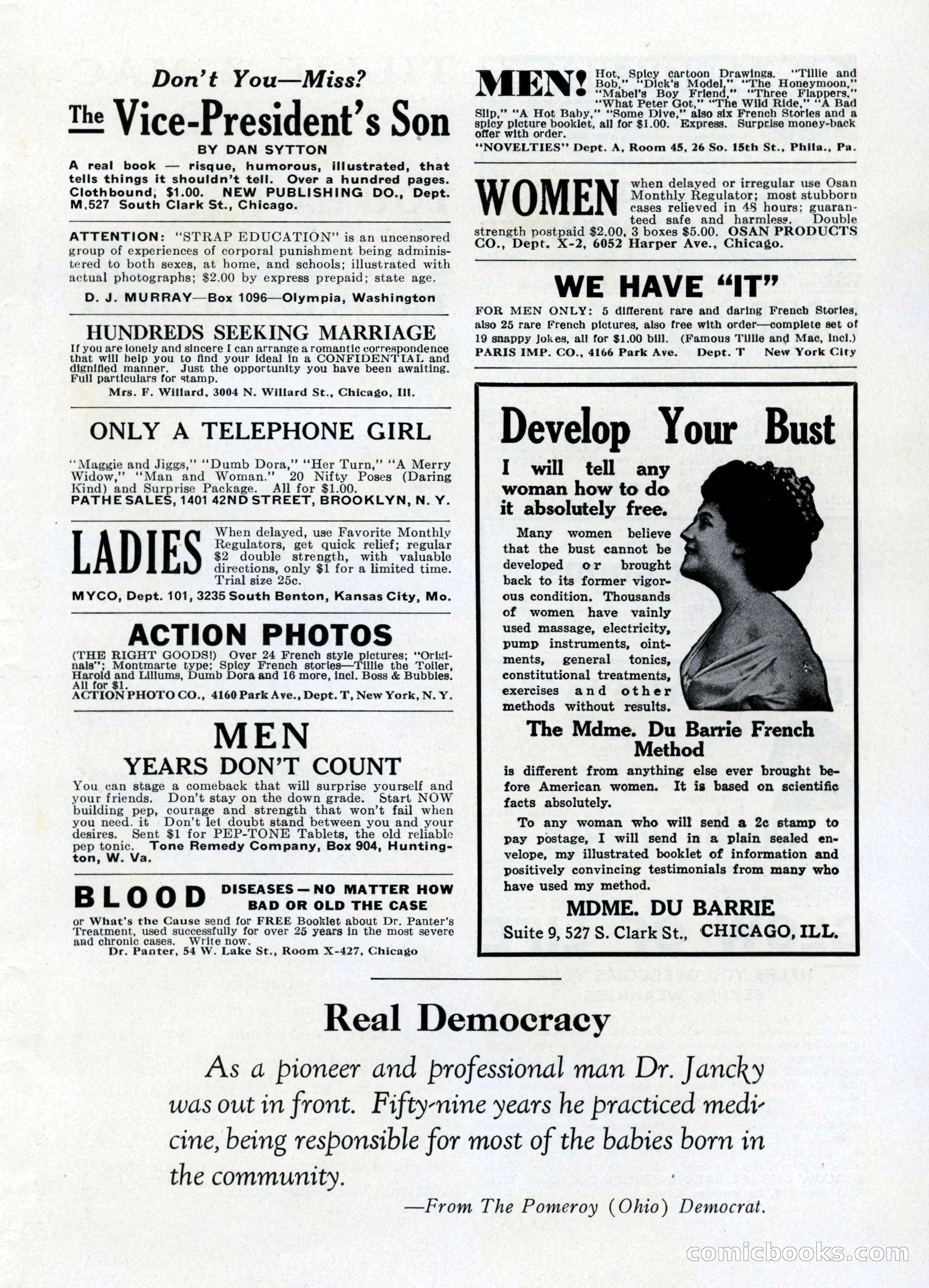 10-Story Book, July 1931 — page 65: Pulp Fiction, 1931