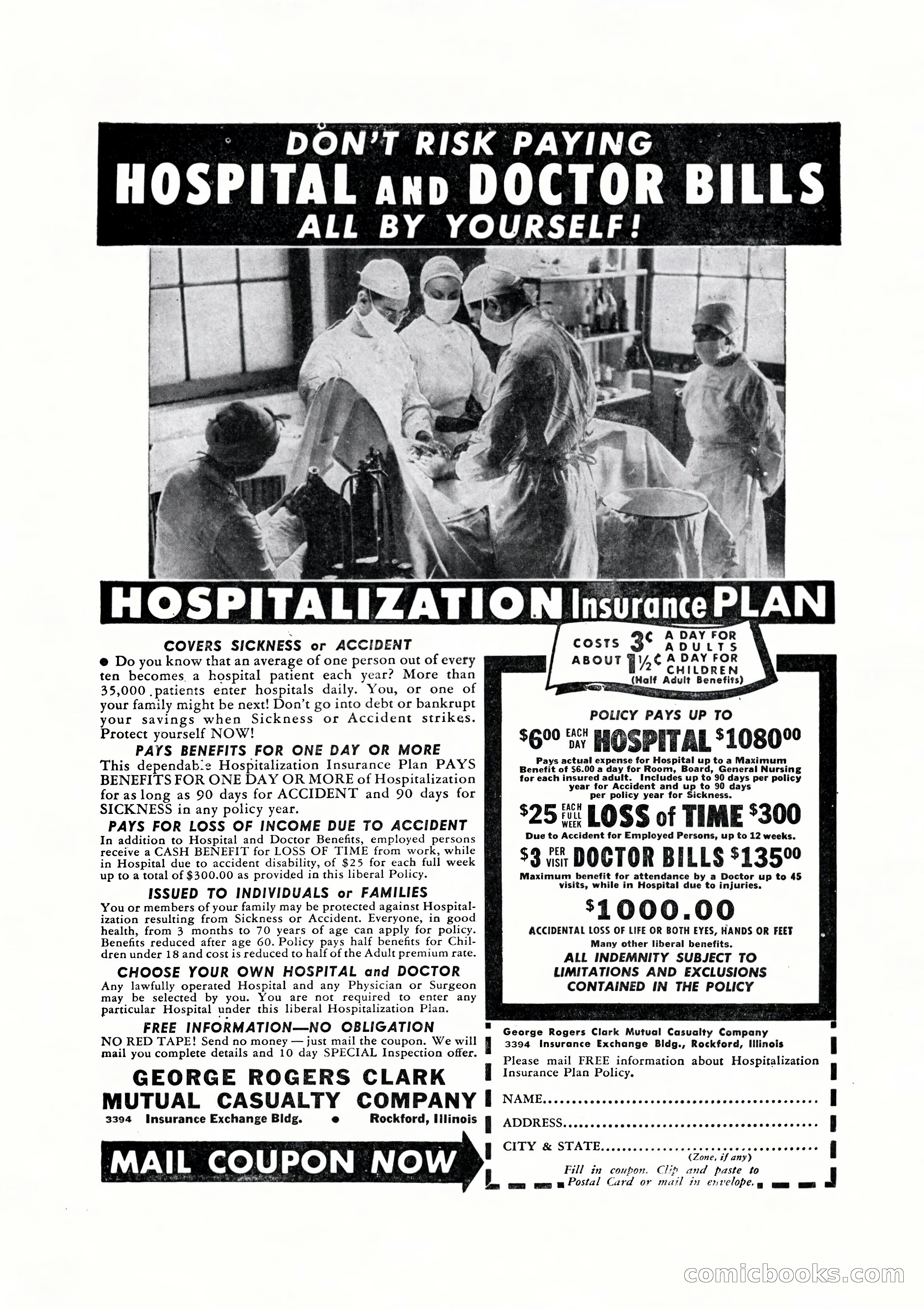 10-Story Detective Magazine, April 1946 — page 2: Pulp Fiction, 1946