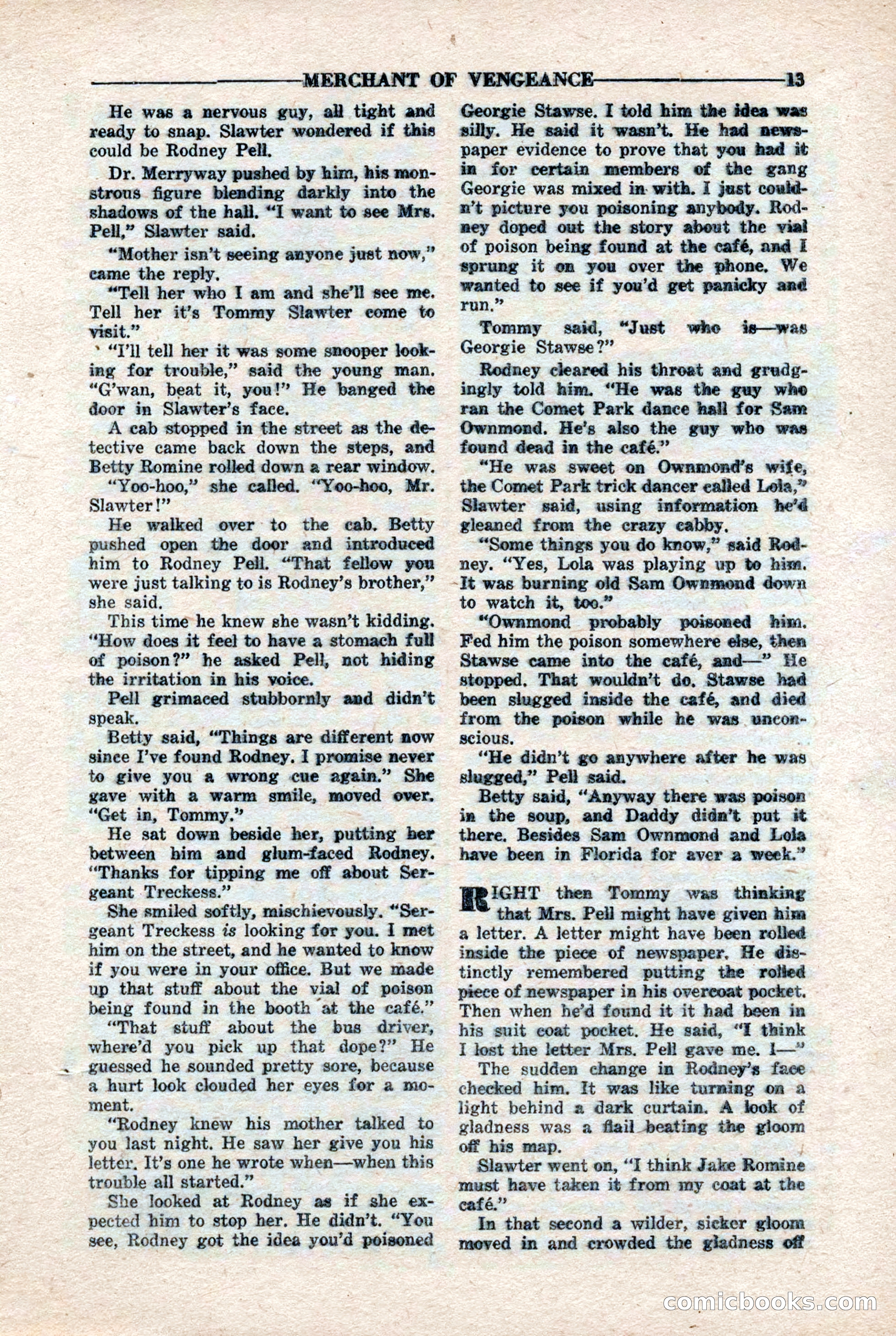 10-Story Detective Magazine, April 1946 — page 15: Pulp Fiction, 1946
