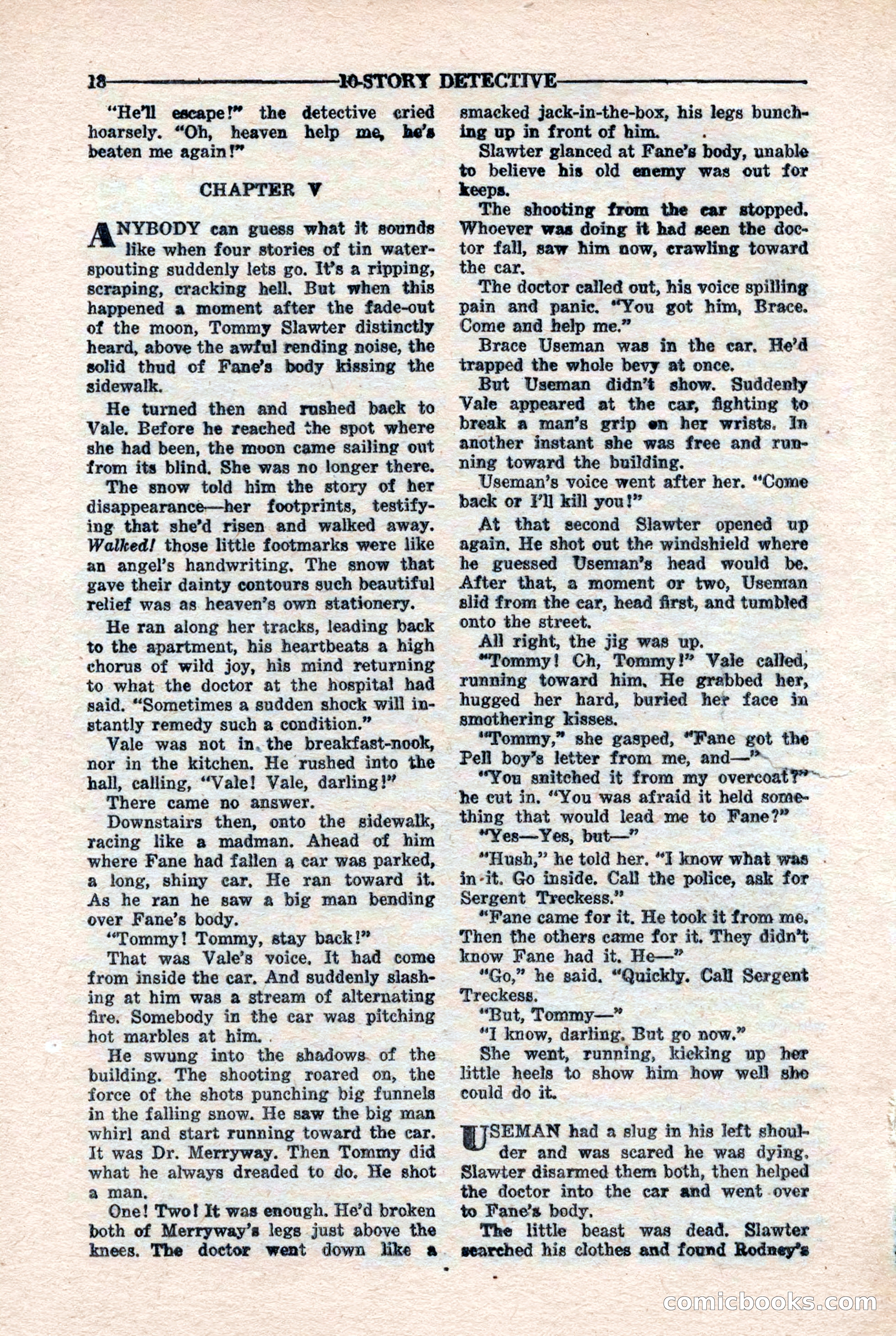 10-Story Detective Magazine, April 1946 — page 20: Pulp Fiction, 1946