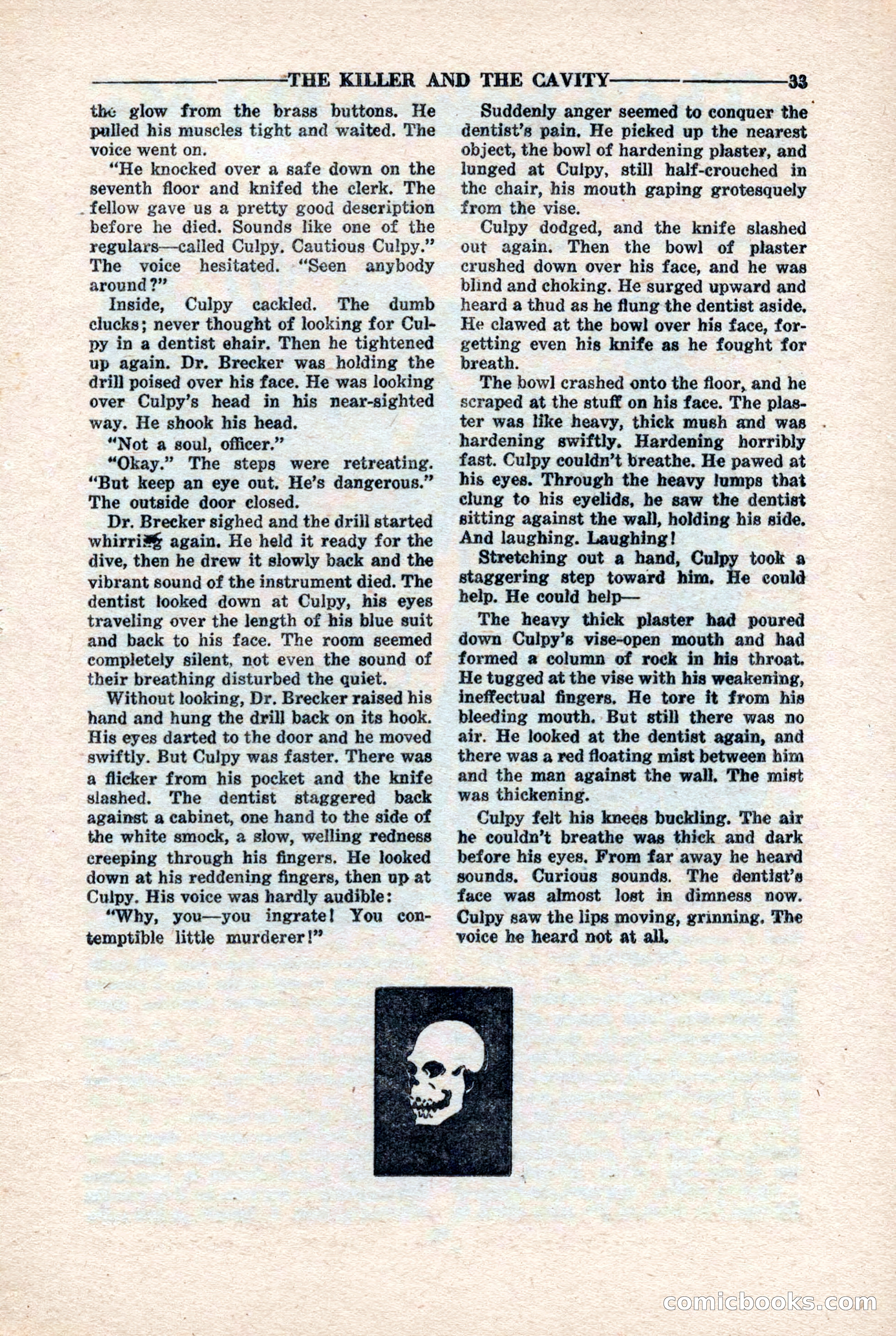 10-Story Detective Magazine, April 1946 — page 35: Pulp Fiction, 1946