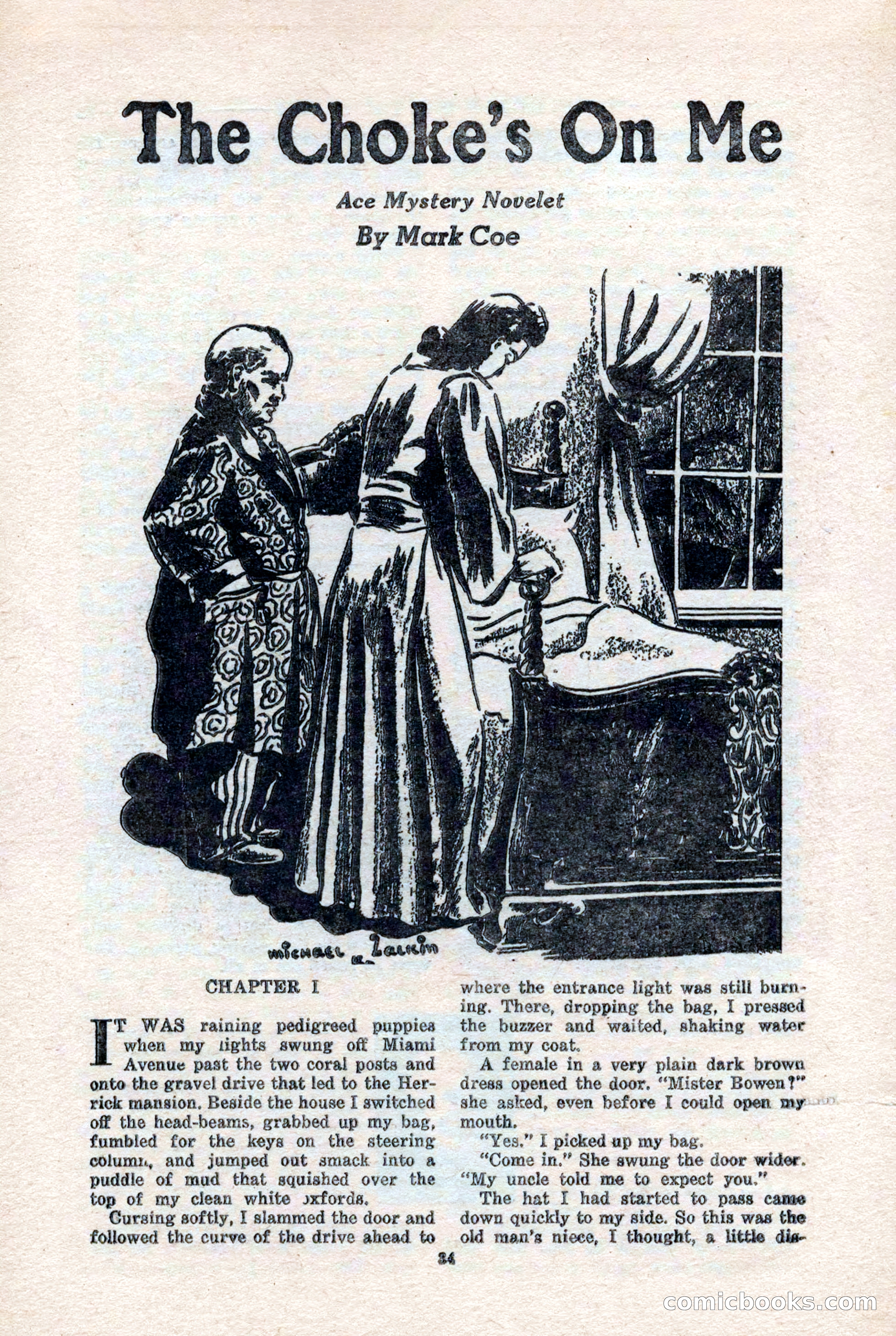 10-Story Detective Magazine, April 1946 — page 36: Pulp Fiction, 1946