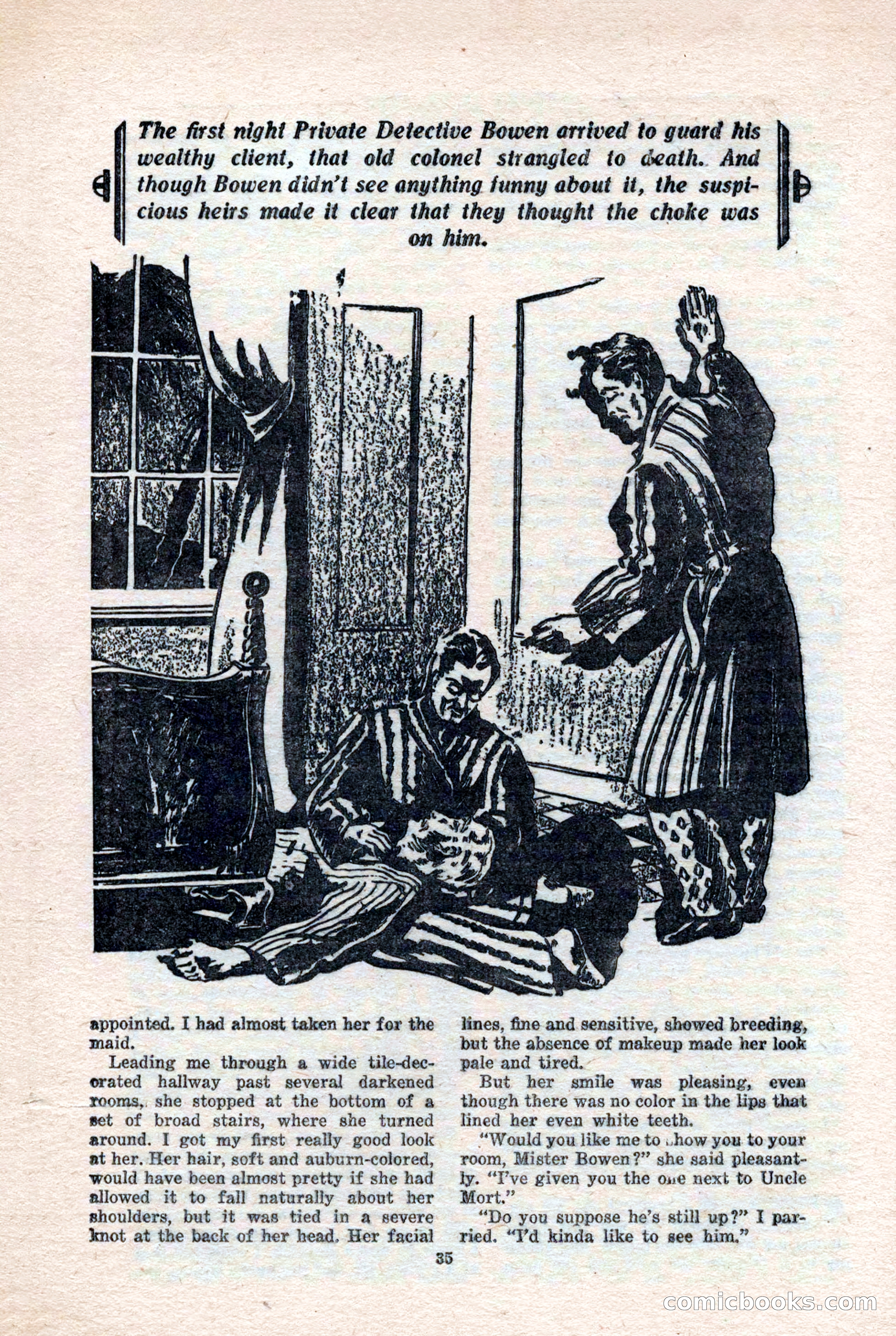 10-Story Detective Magazine, April 1946 — page 37: Pulp Fiction, 1946