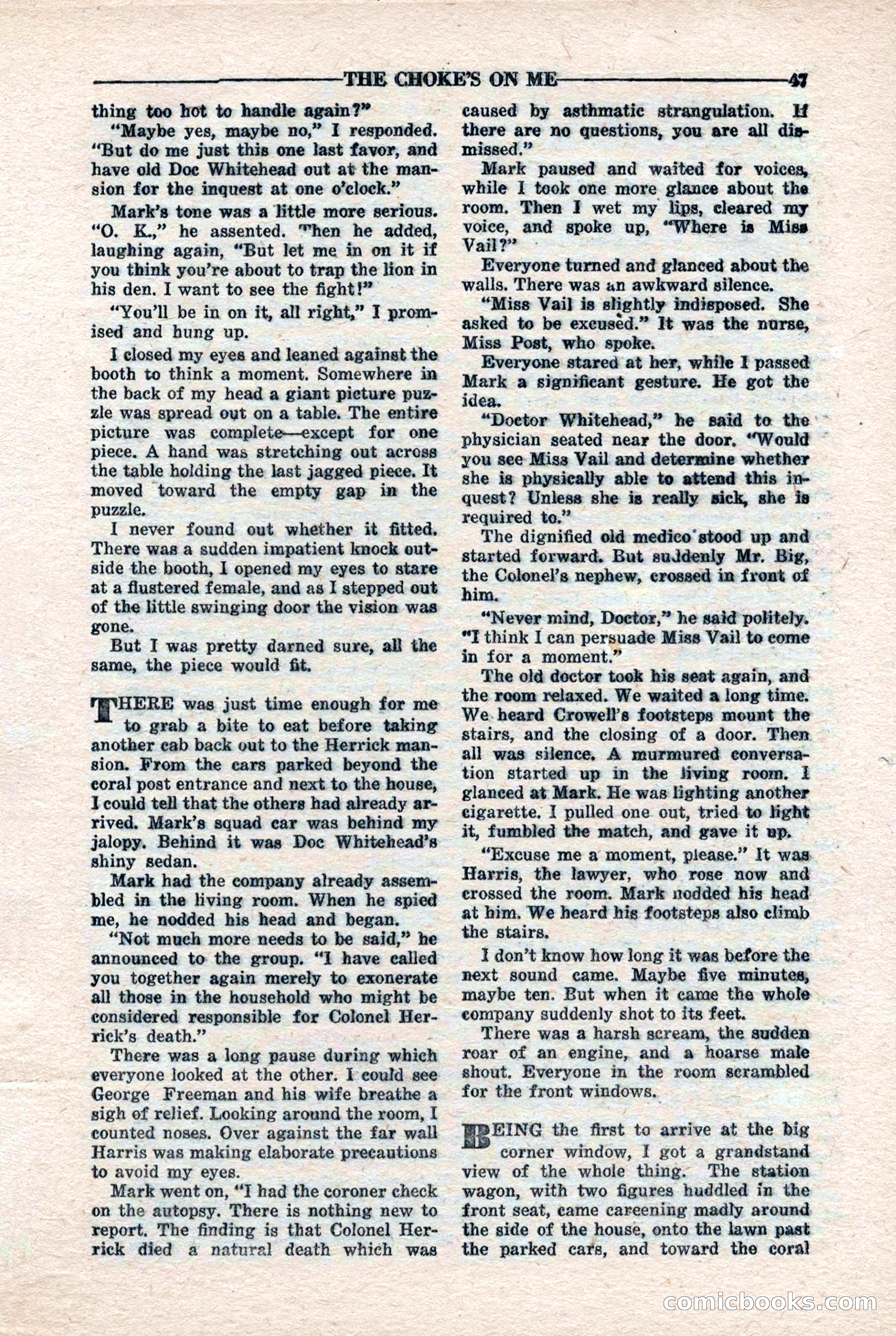 10-Story Detective Magazine, April 1946 — page 49: Pulp Fiction, 1946