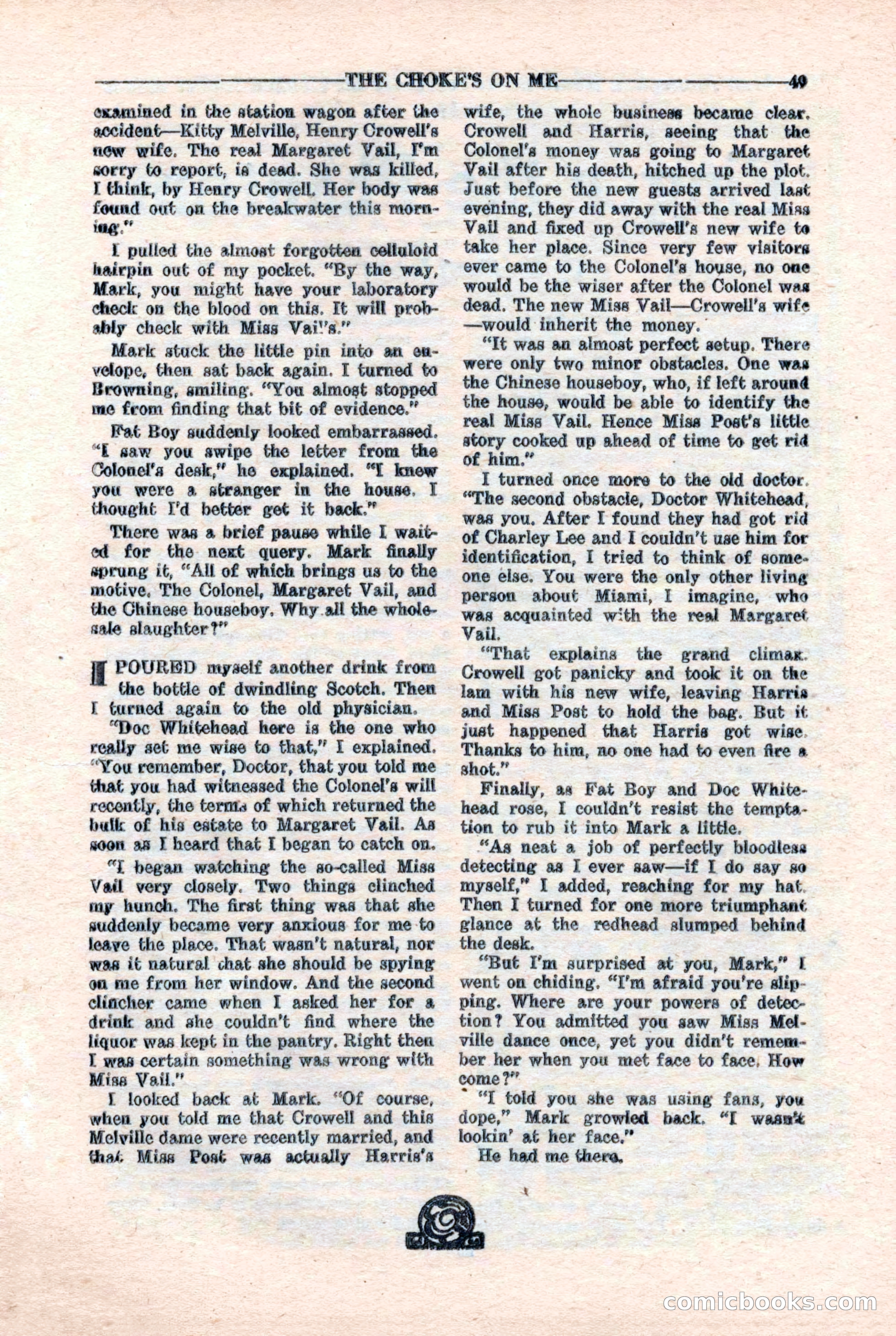 10-Story Detective Magazine, April 1946 — page 51: Pulp Fiction, 1946