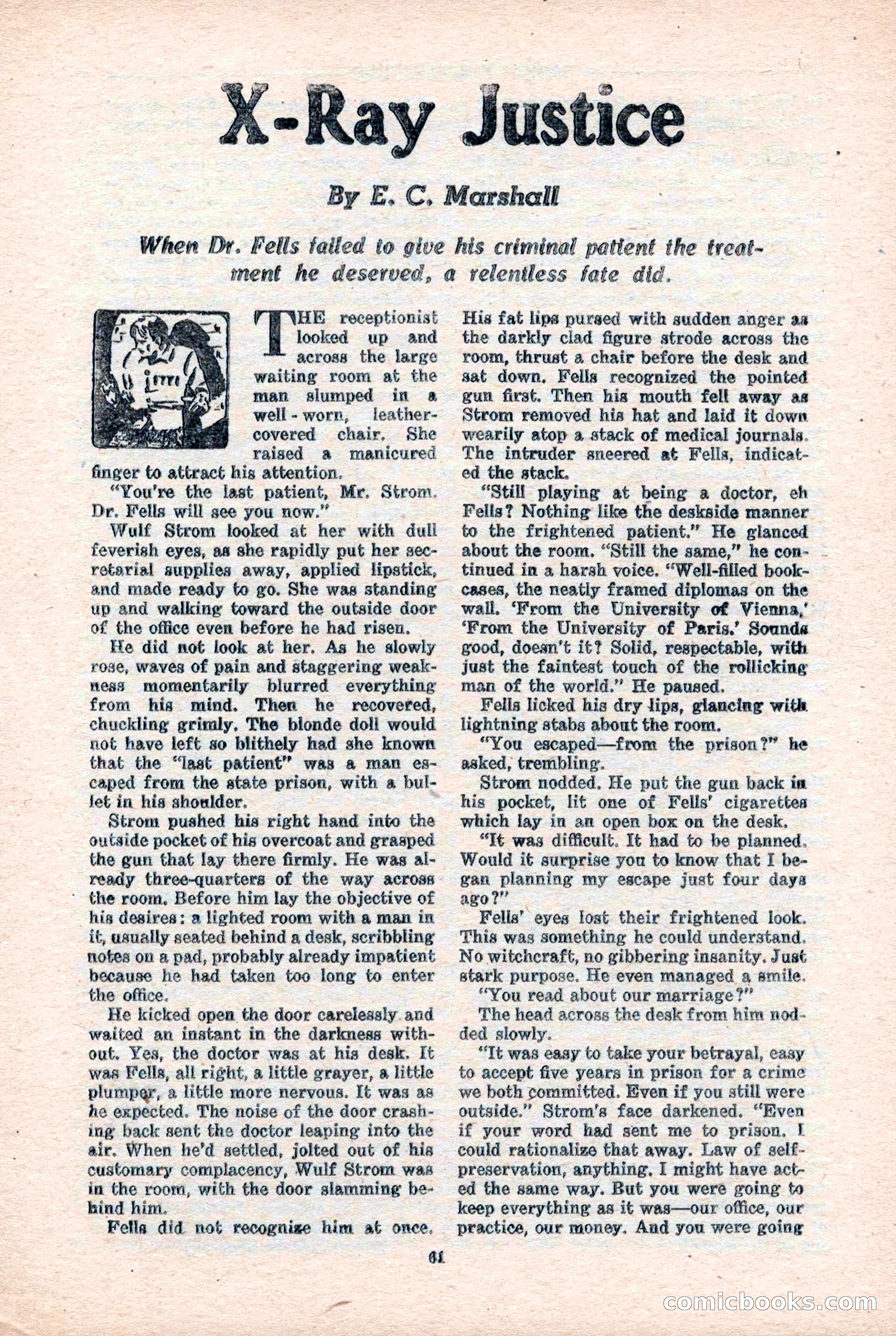 10-Story Detective Magazine, April 1946 — page 63: Pulp Fiction, 1946