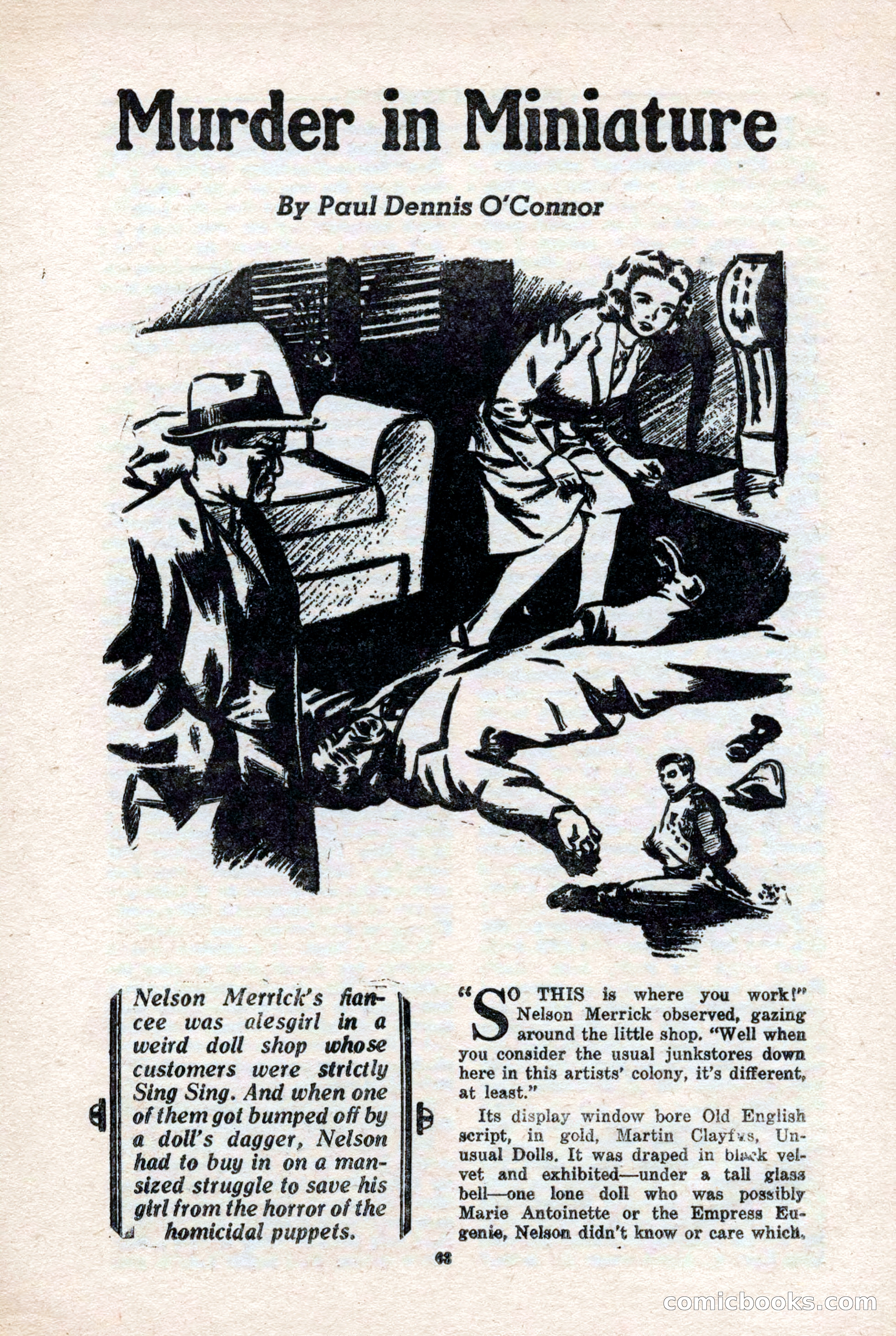 10-Story Detective Magazine, April 1946 — page 65: Pulp Fiction, 1946