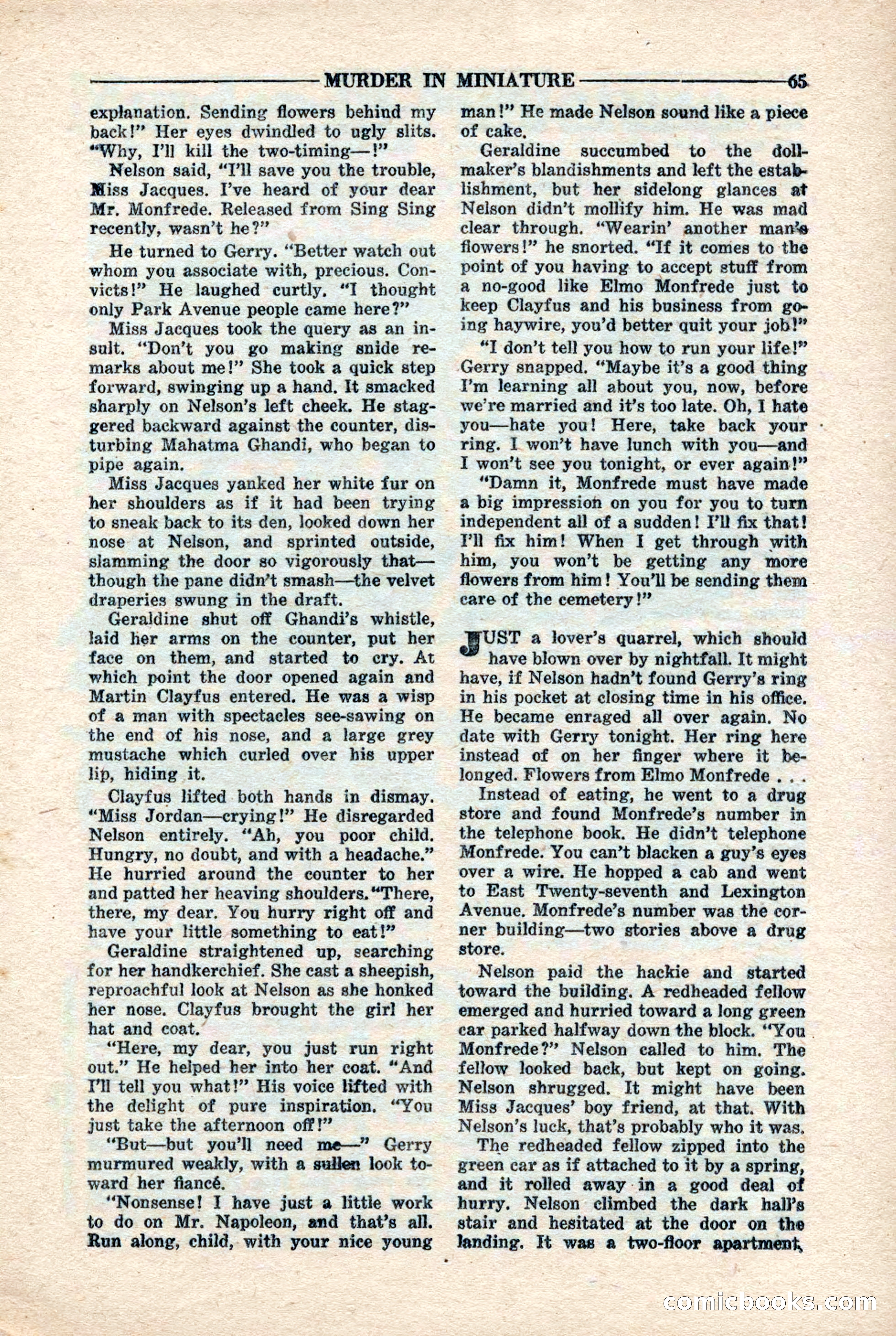 10-Story Detective Magazine, April 1946 — page 67: Pulp Fiction, 1946