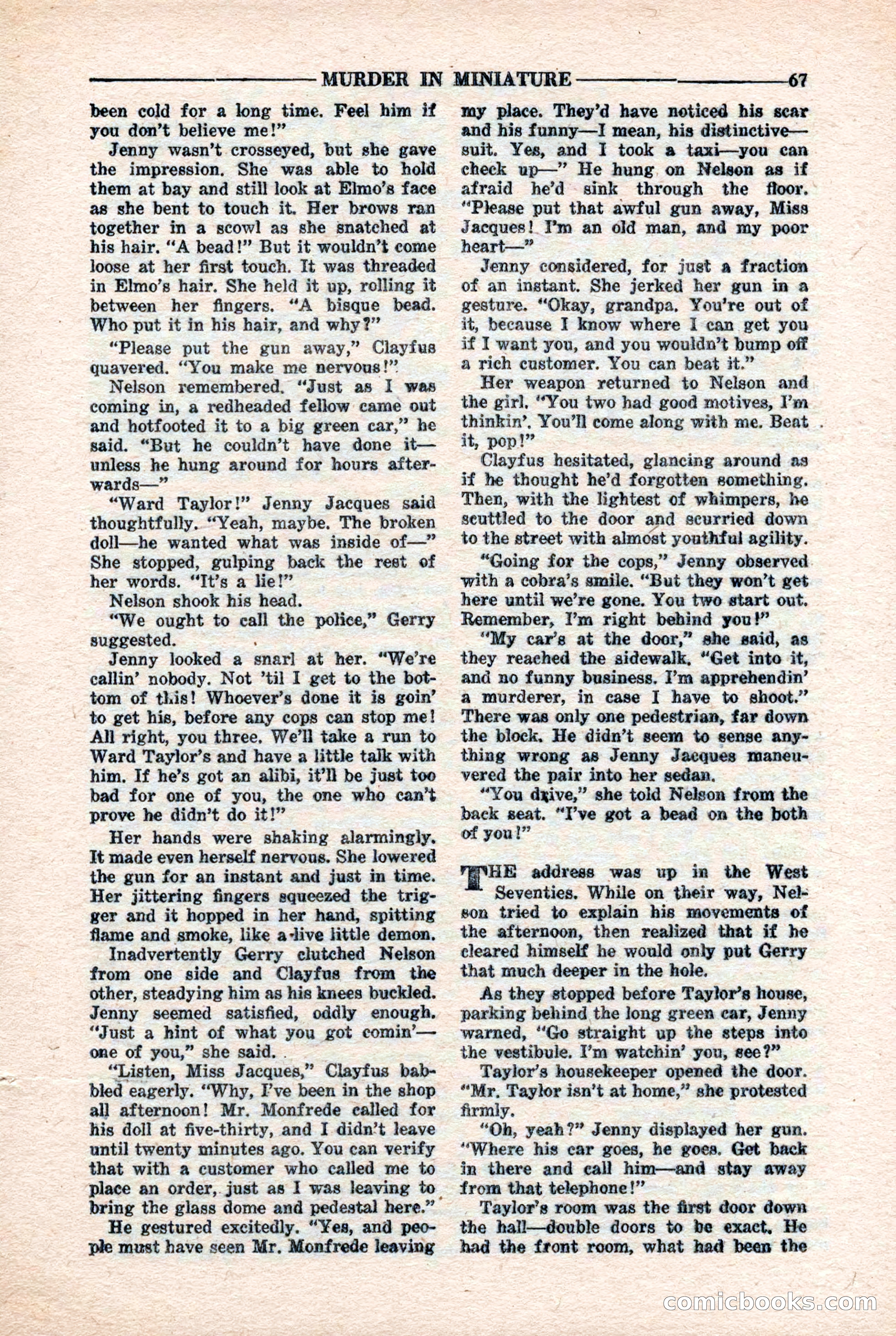 10-Story Detective Magazine, April 1946 — page 69: Pulp Fiction, 1946